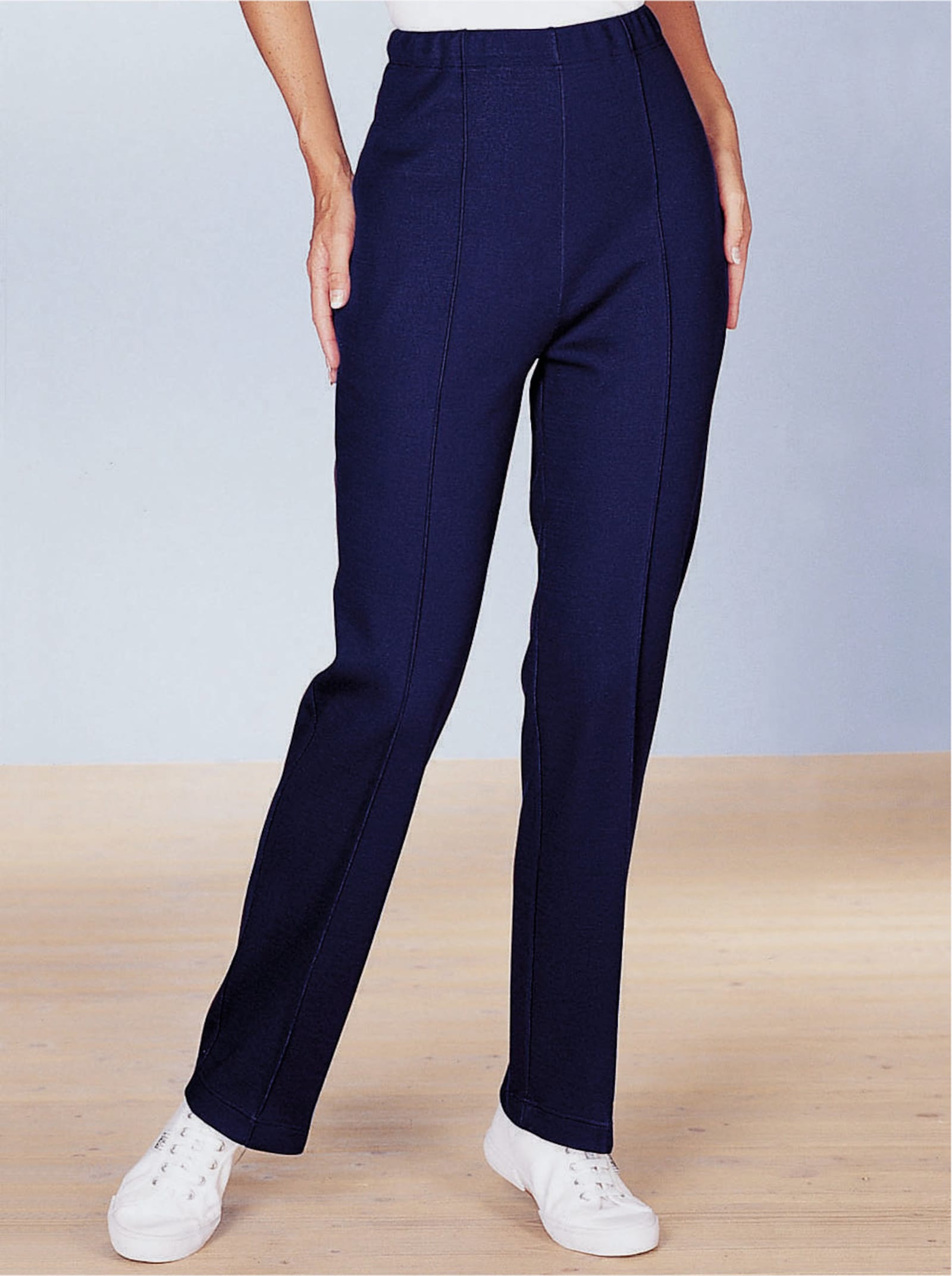 Freizeithose mit Schlupfbund - marine