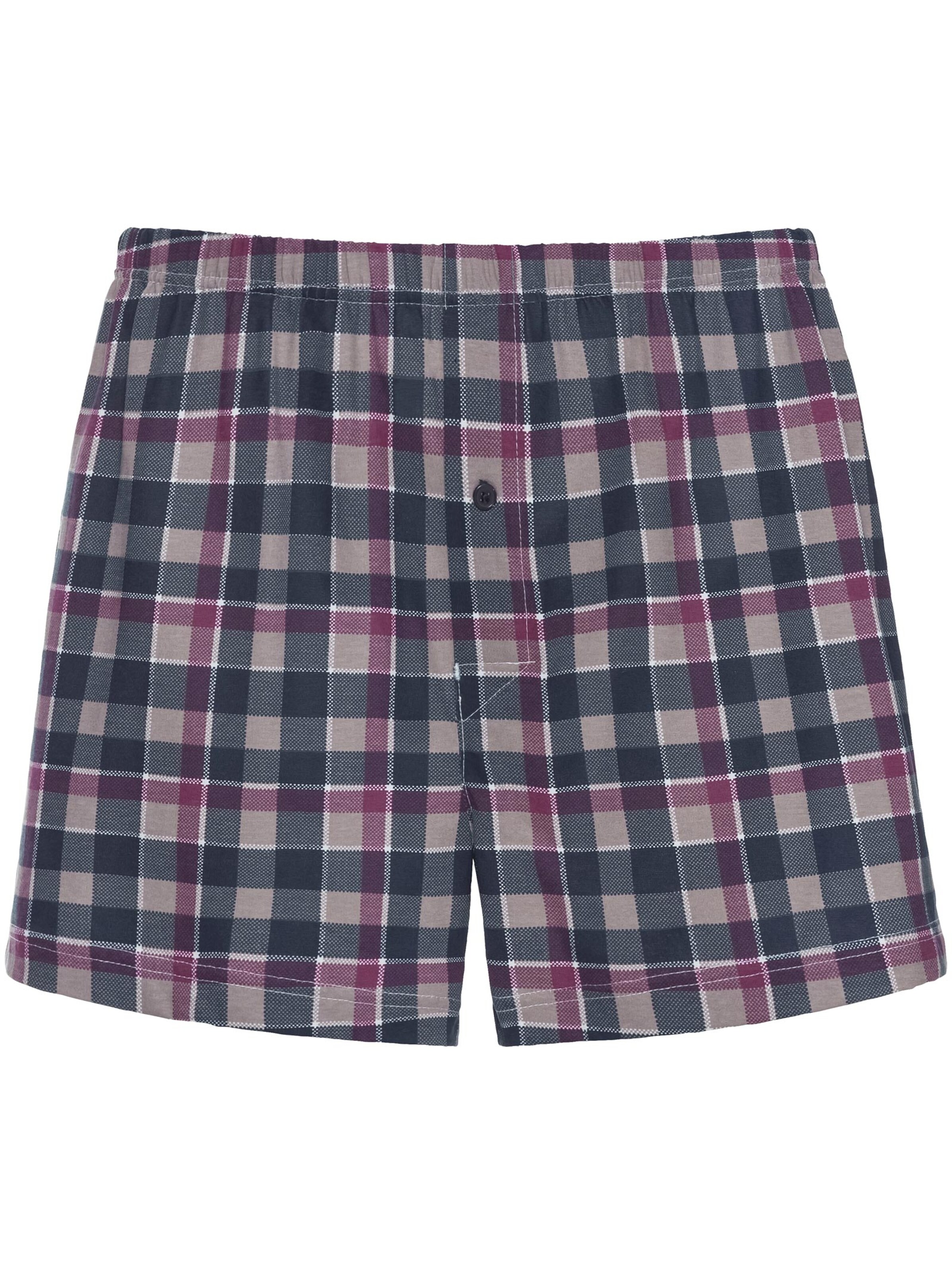 Boxershorts - blau-kariert