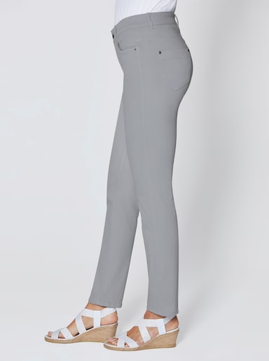 Ascari Stretch-Jeans in Röhren-Form - grau