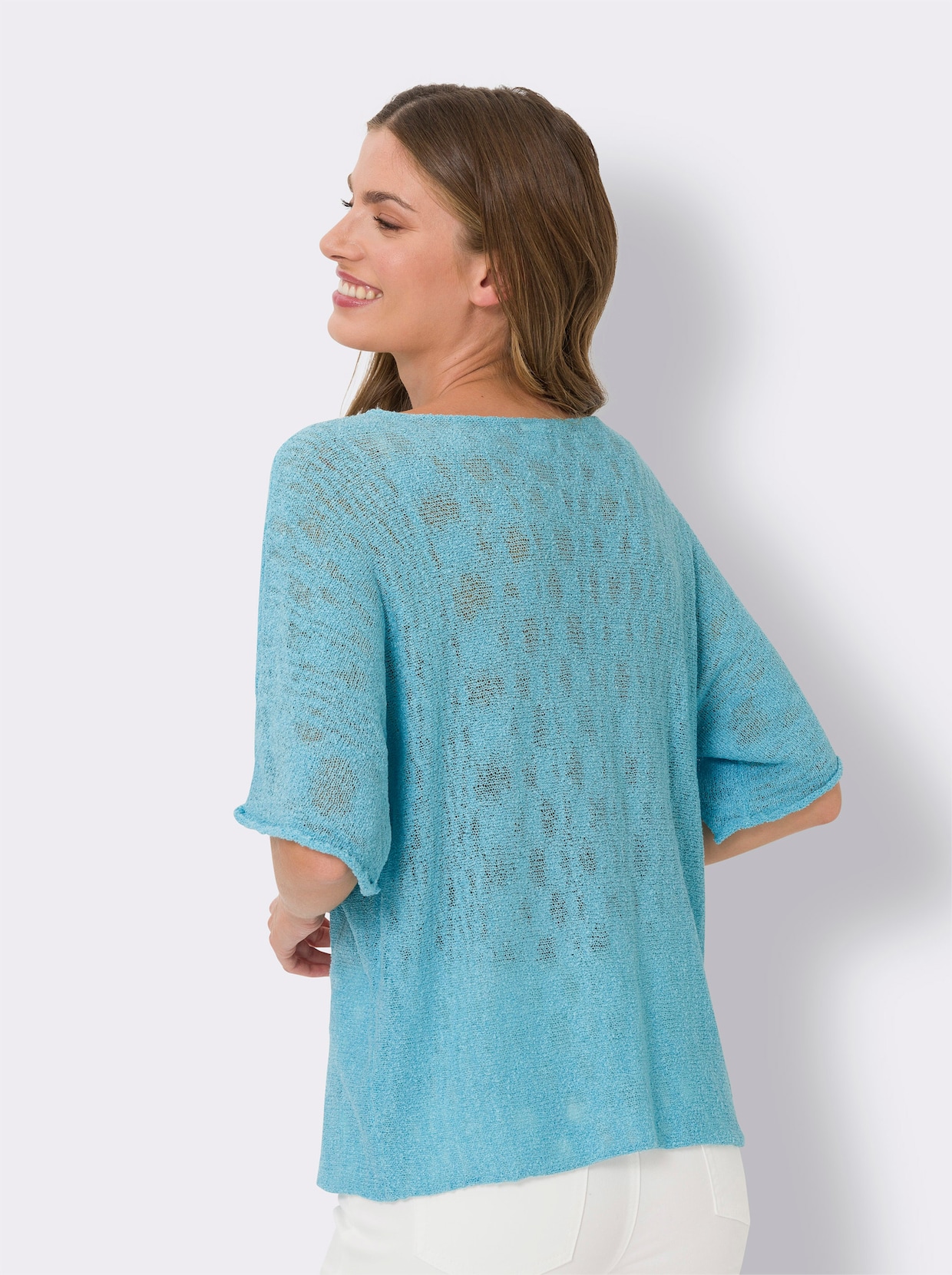 heine Pullover met korte mouwen - aquamarine