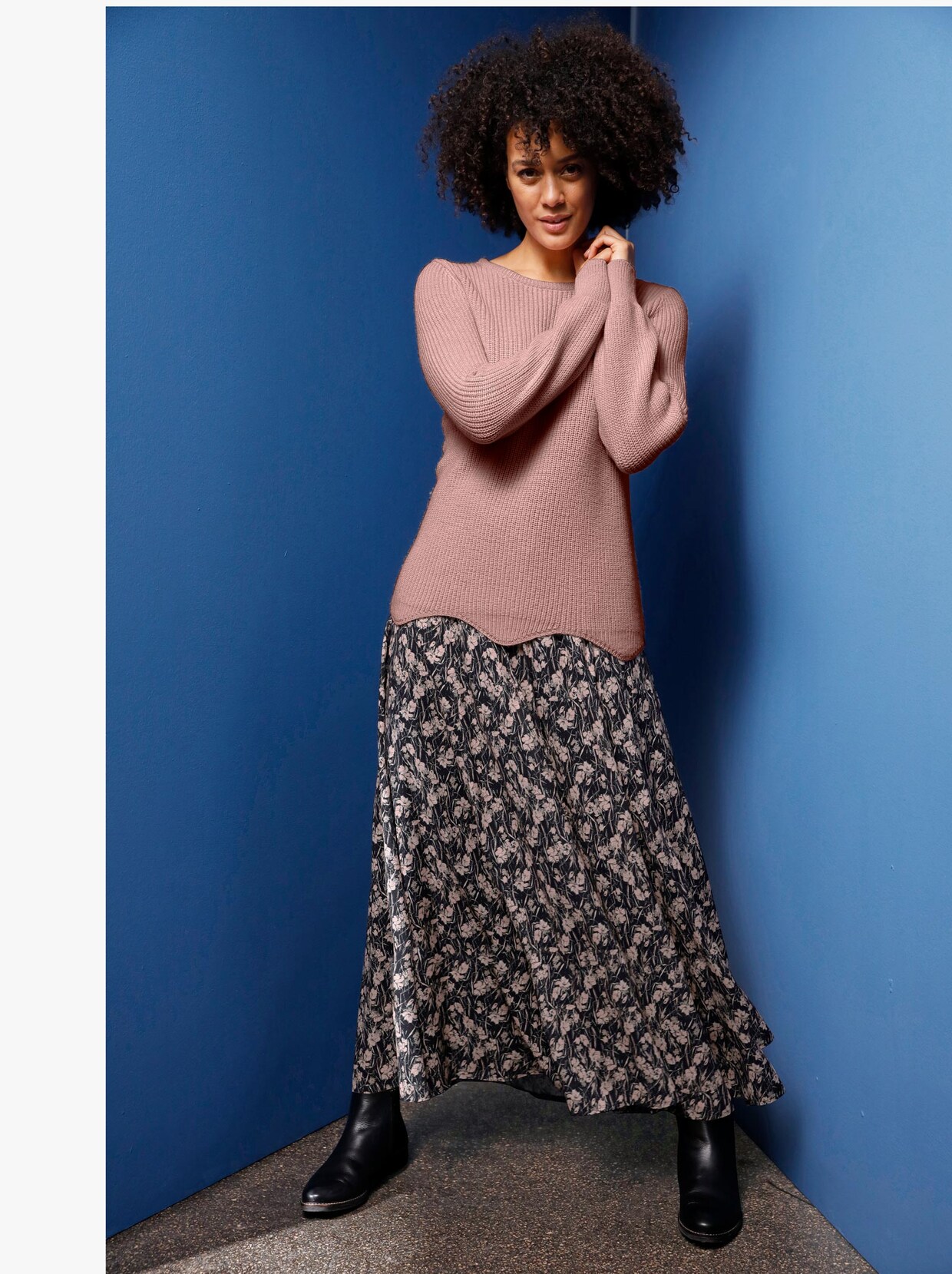 Creation L Premium Pullover van merinowol - roze