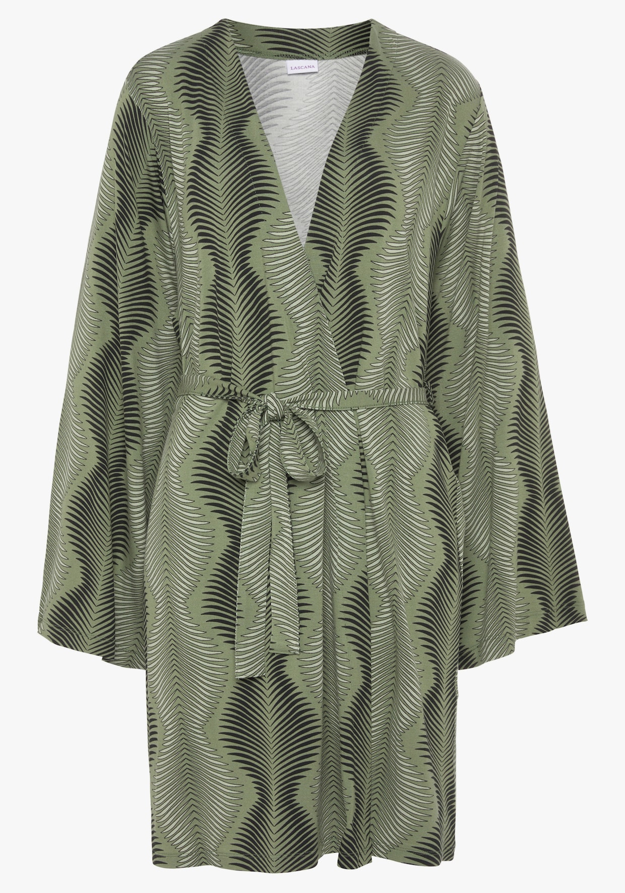 LASCANA Kimono - dunkelgrün bedruckt