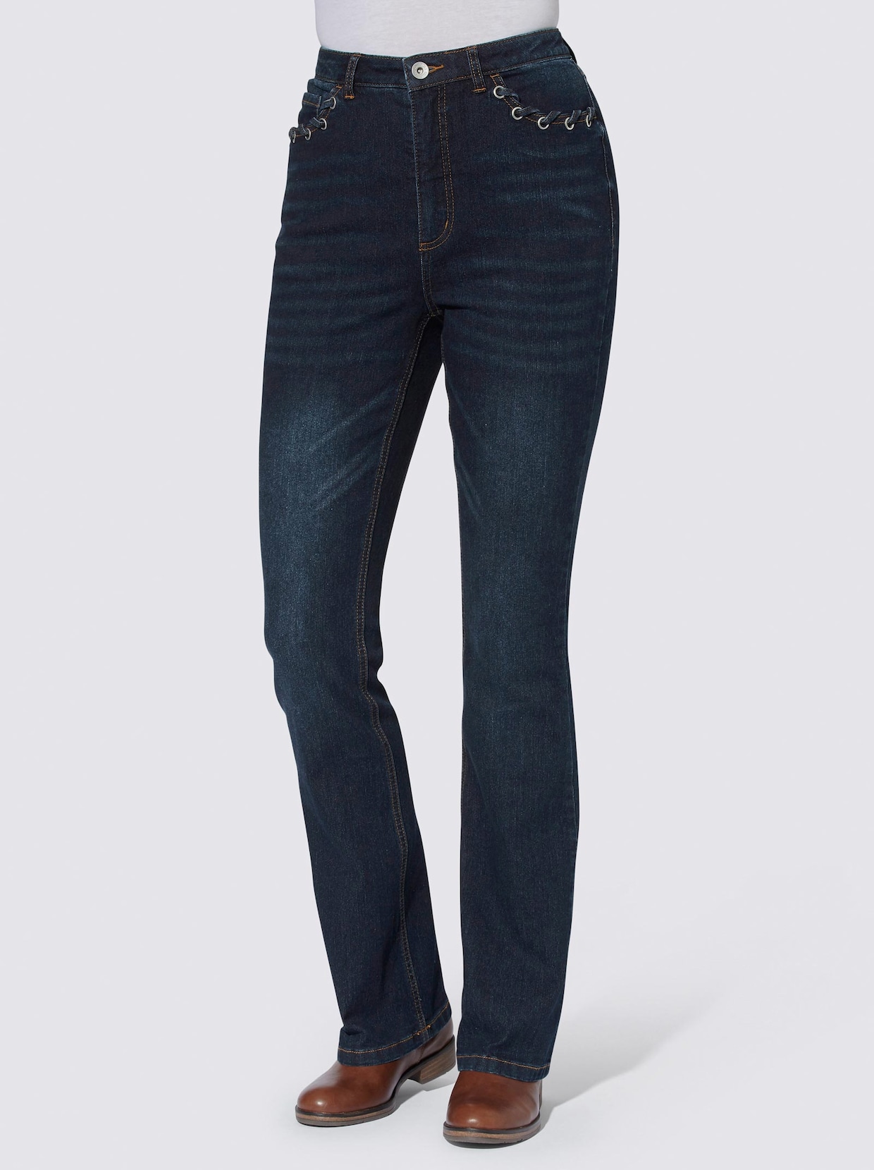 Bootcut-Jeans - dark blue