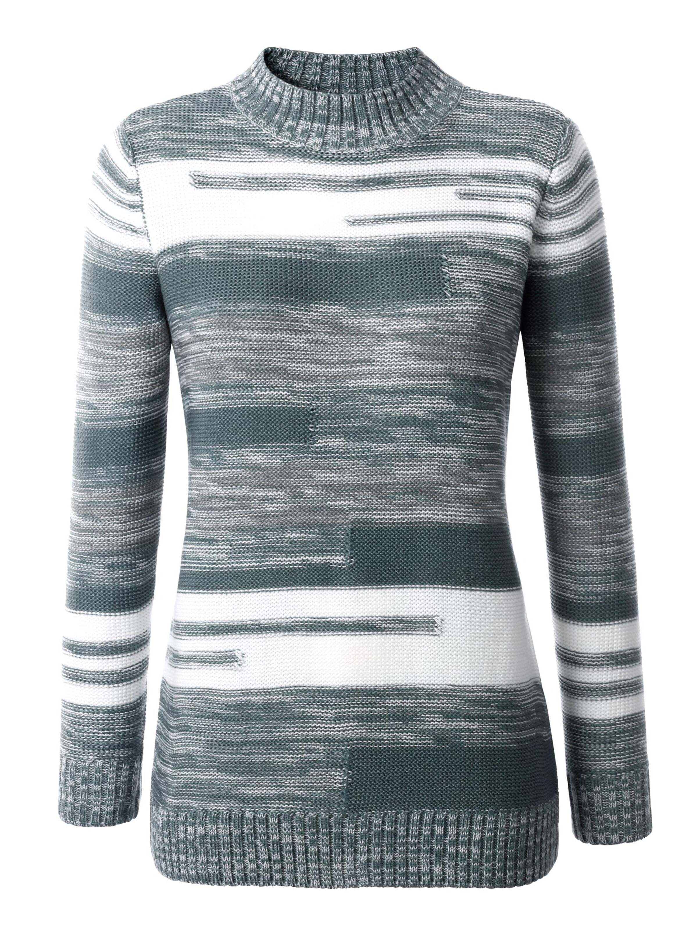 Pullover - wintertürkis-meliert