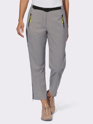 Funktionshose inklusive Gürtel - grau