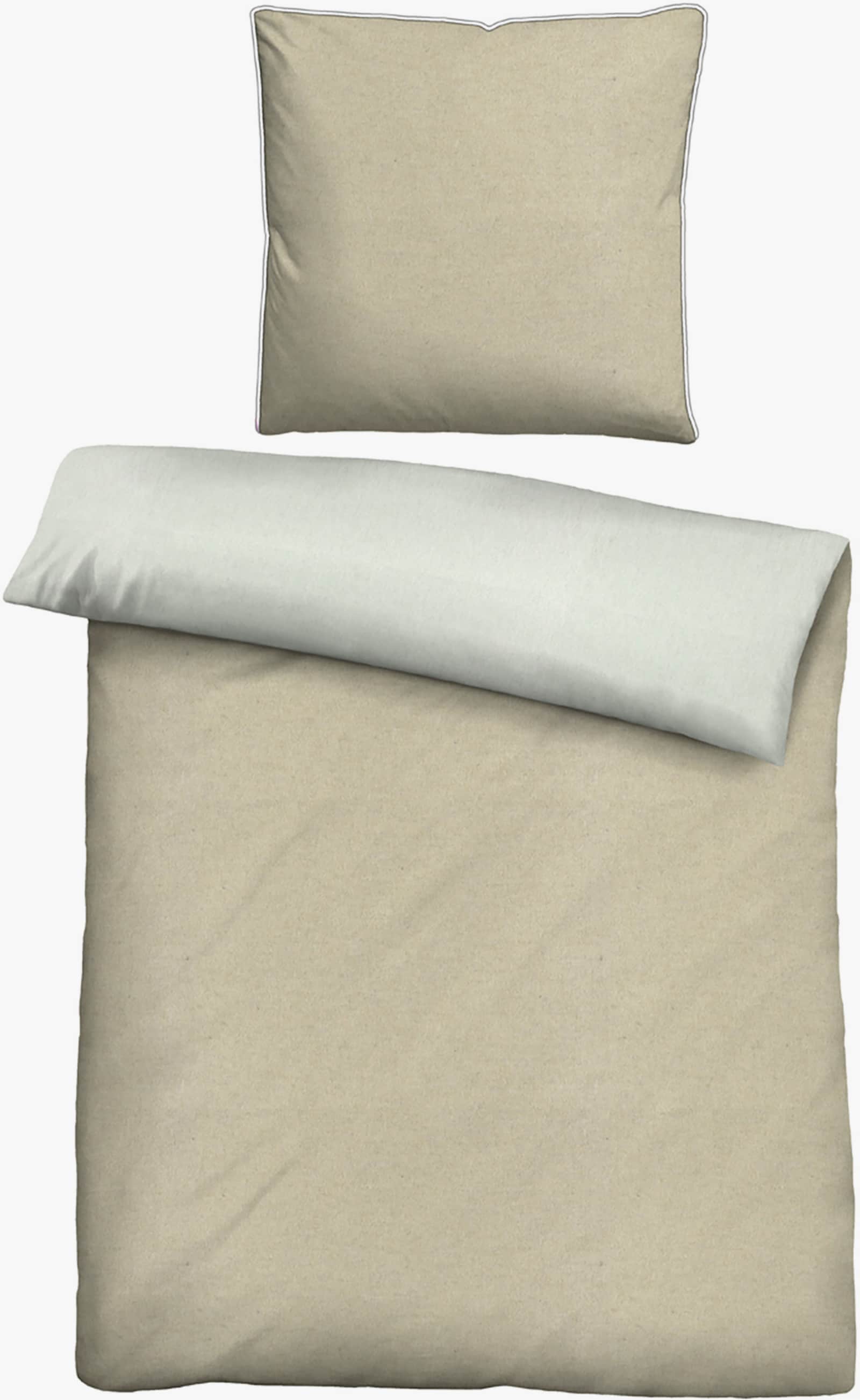 Biberna Bettwäsche - beige-grau