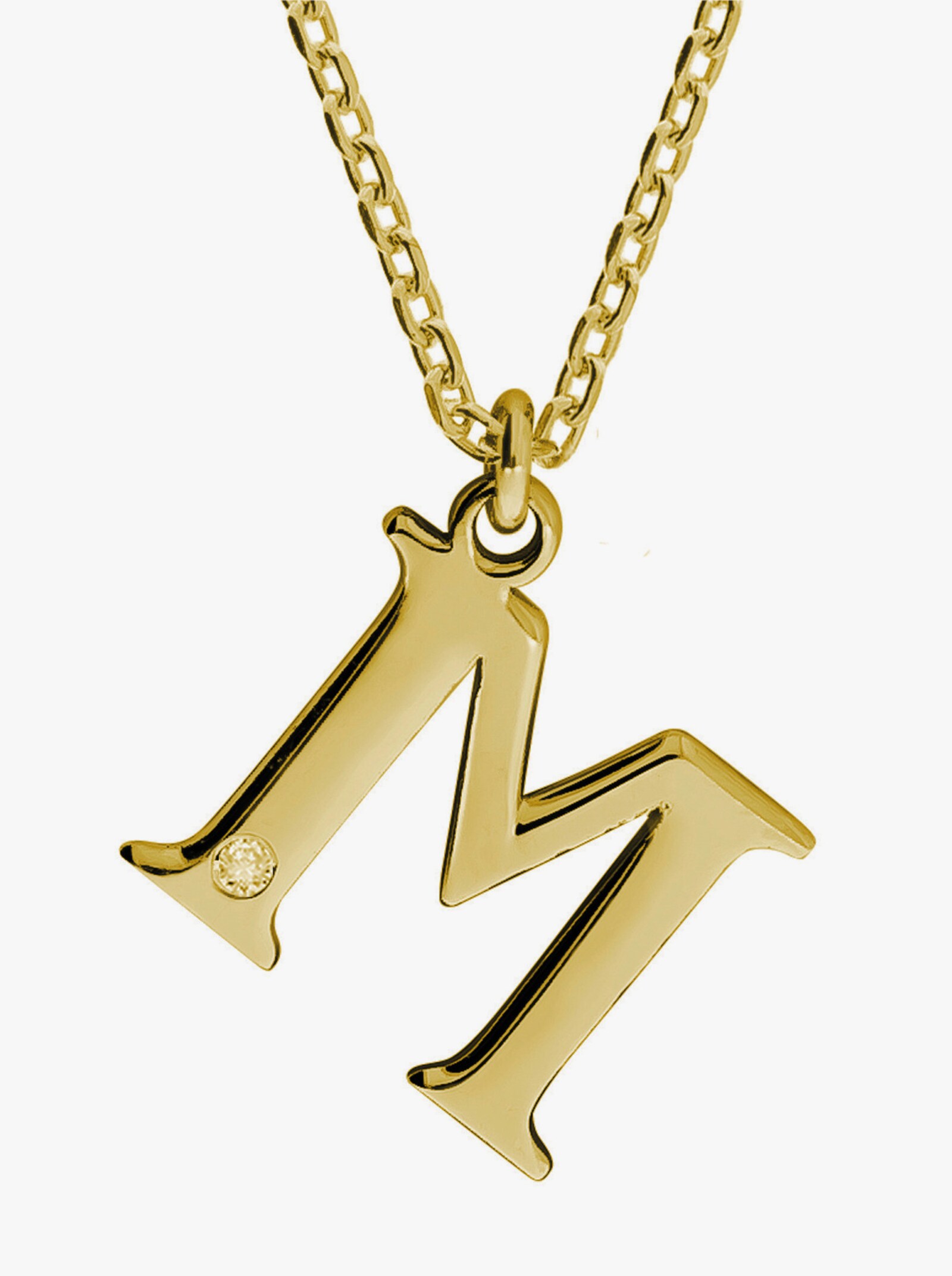 Anhänger mit Kette - Silber vergoldet 925