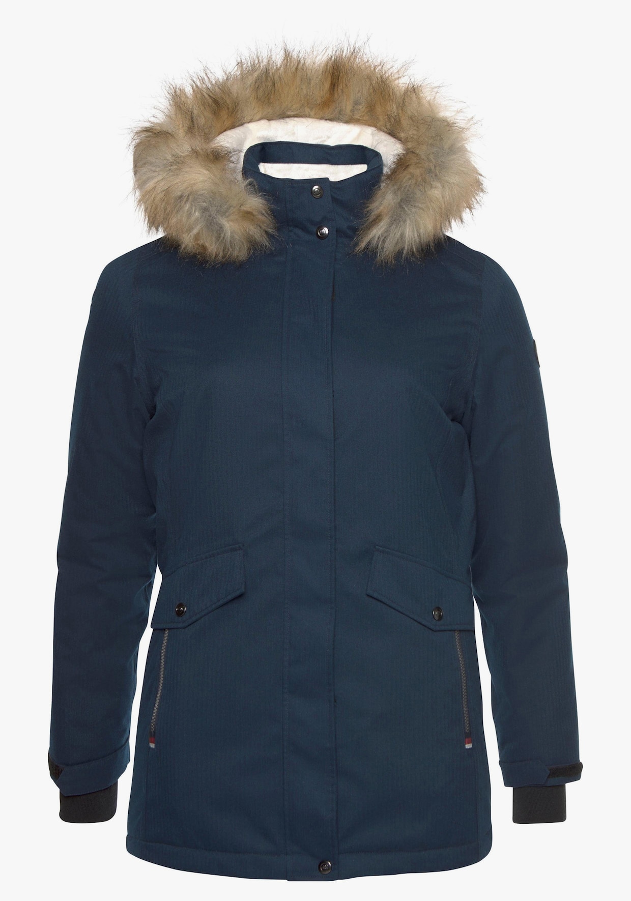 Funktionsparka - marine-meliert