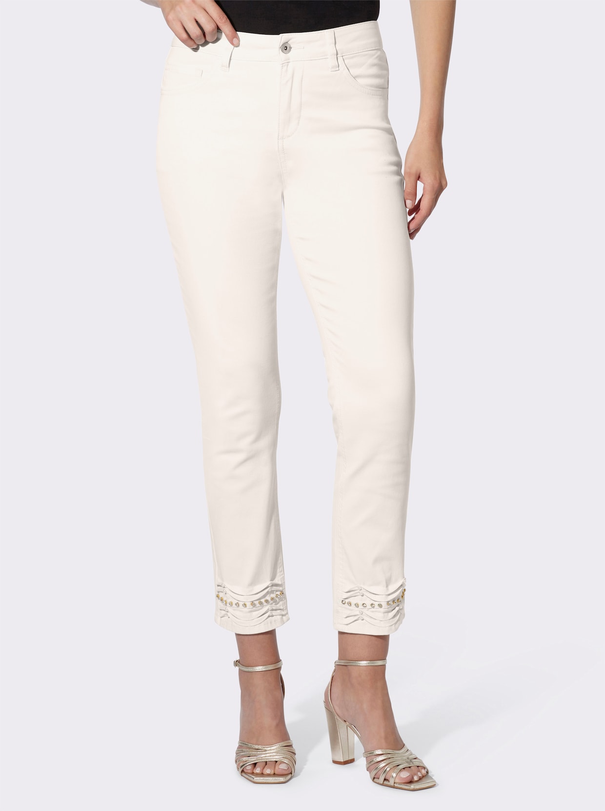 heine Push-up-Jeans - ecru