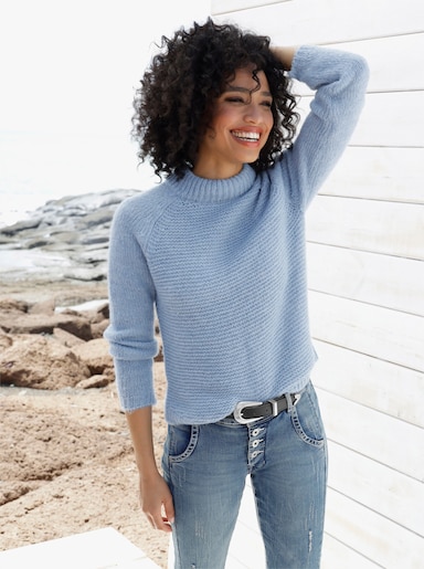 heine Strickpullover - bleu