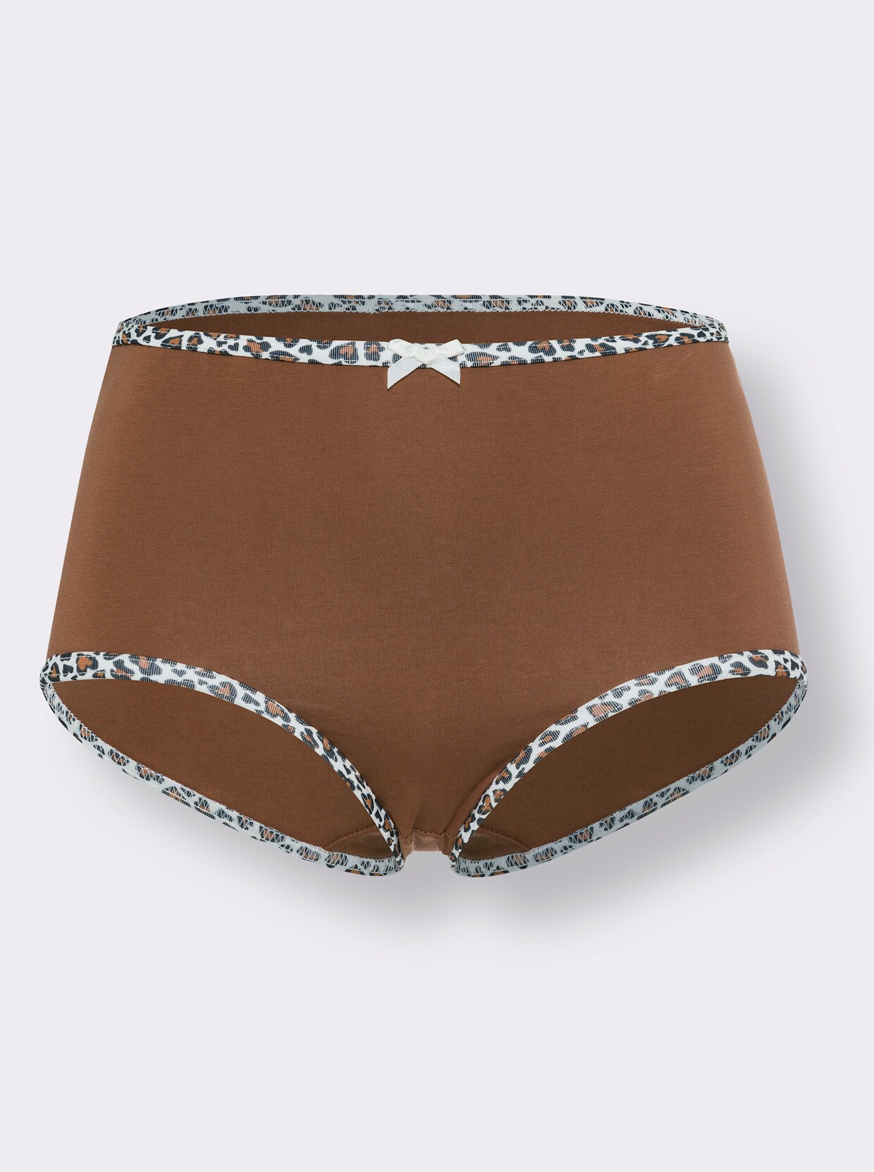 Tailleslip - champagne bedrukt + zwart + bruin + wit