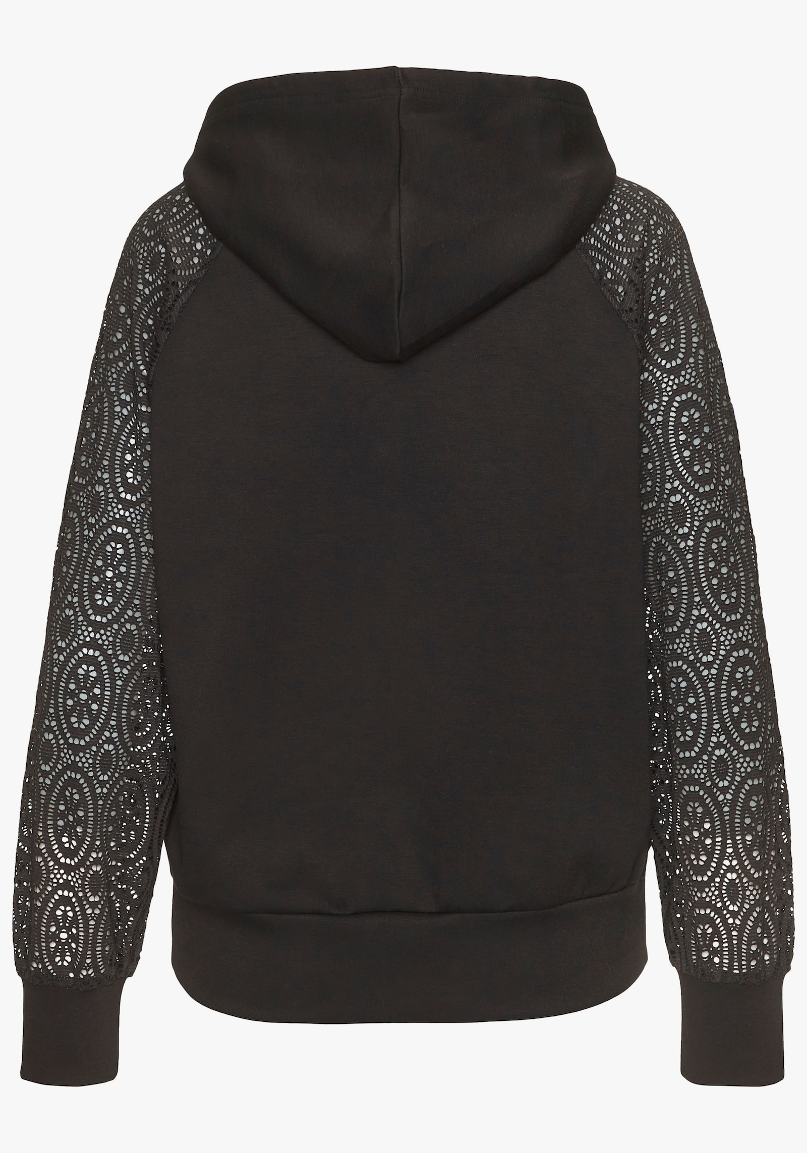 LASCANA Kapuzensweatshirt - schwarz