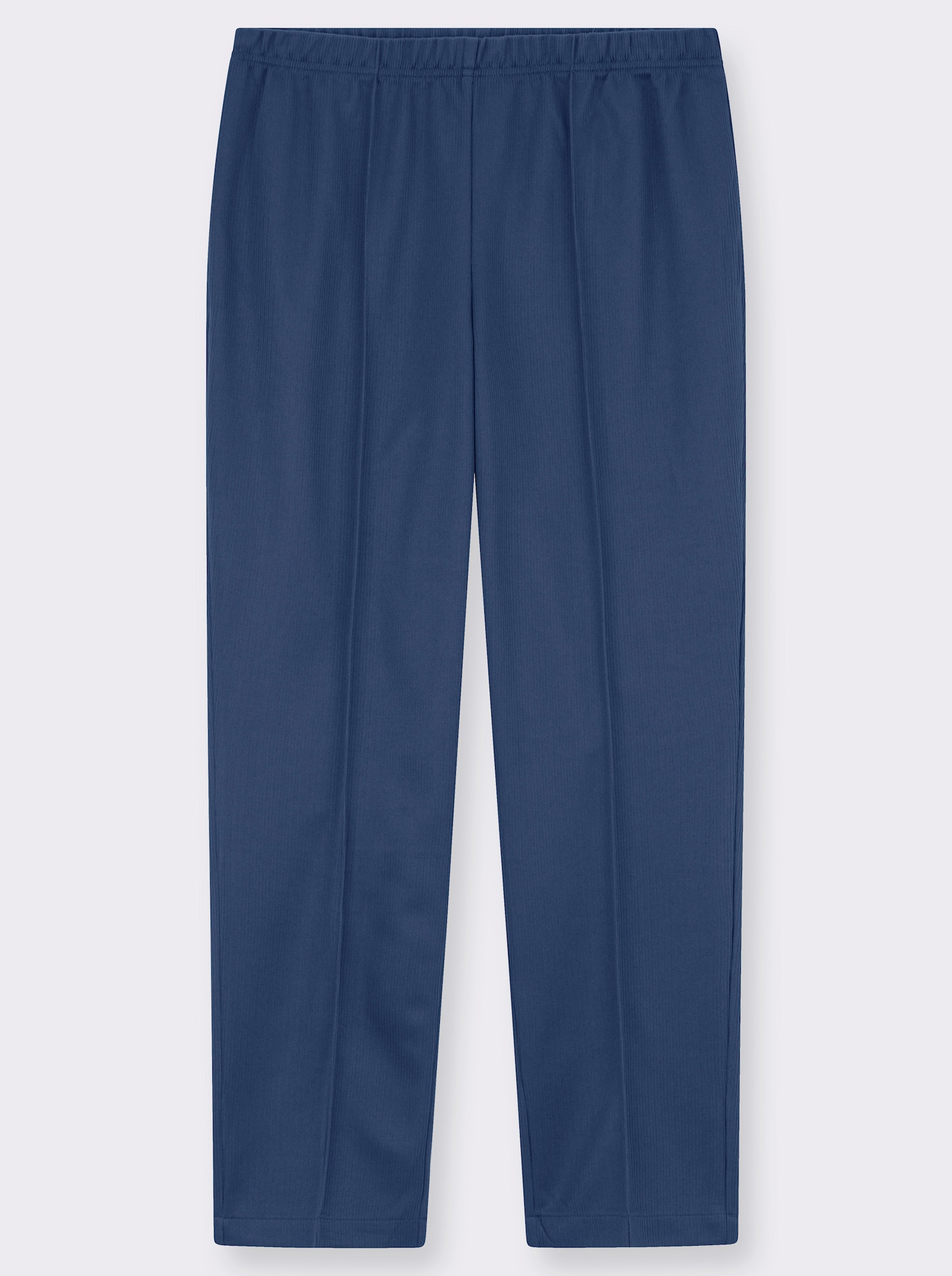 Hose mit Ripp-Struktur - jeansblau