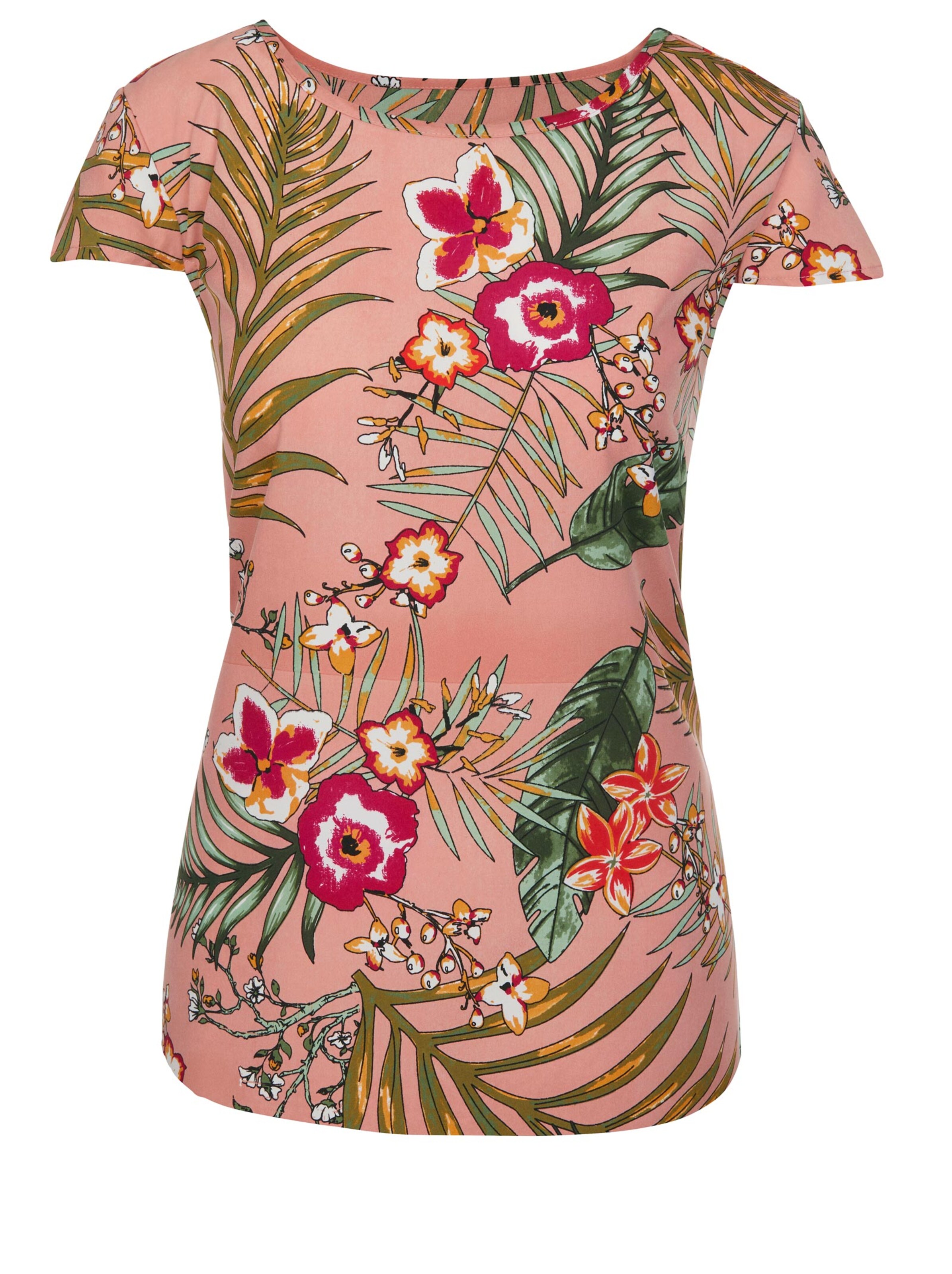 Bluse - rosé-gemustert