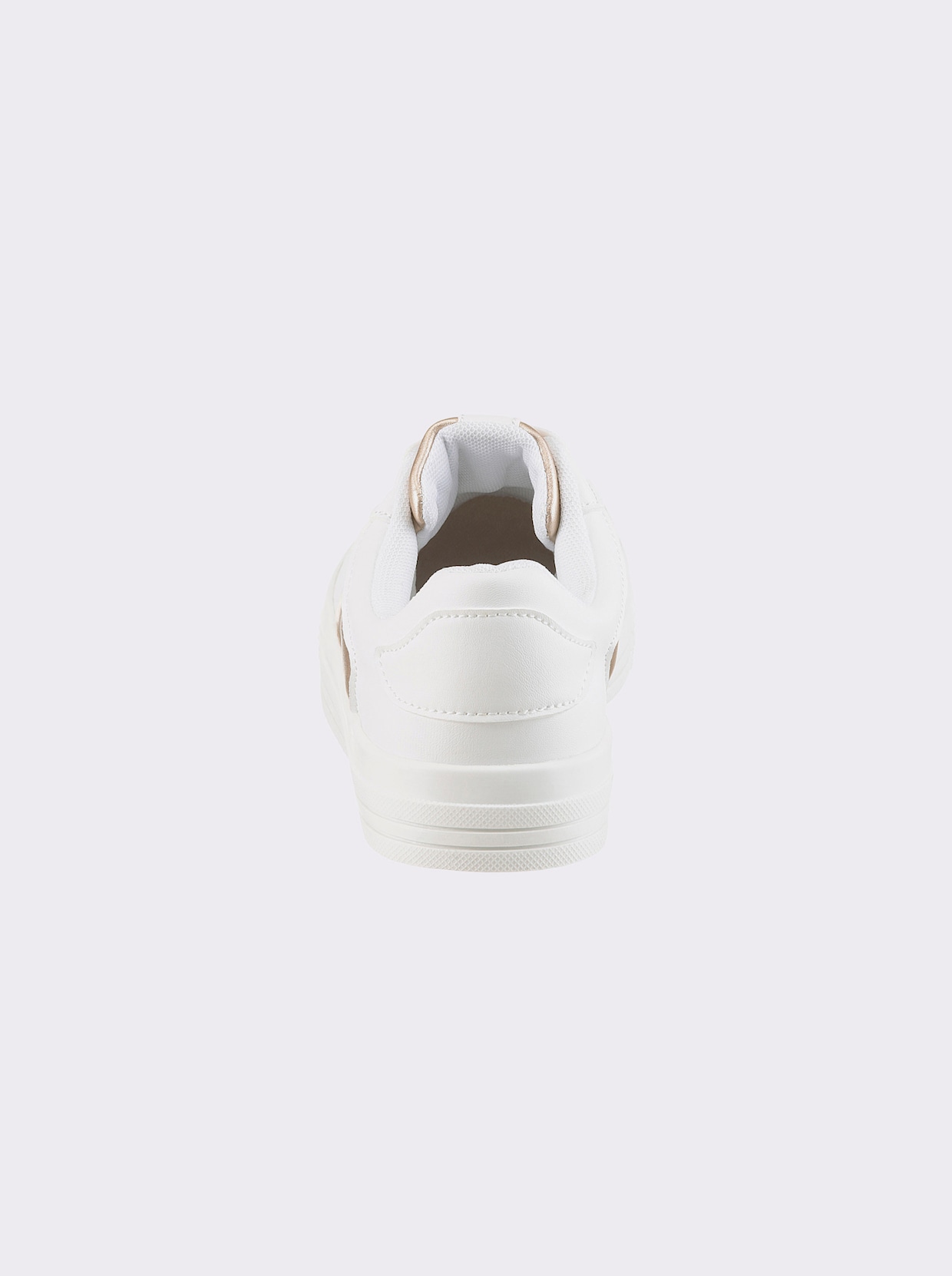 heine Sneaker - wit/bronskleurig
