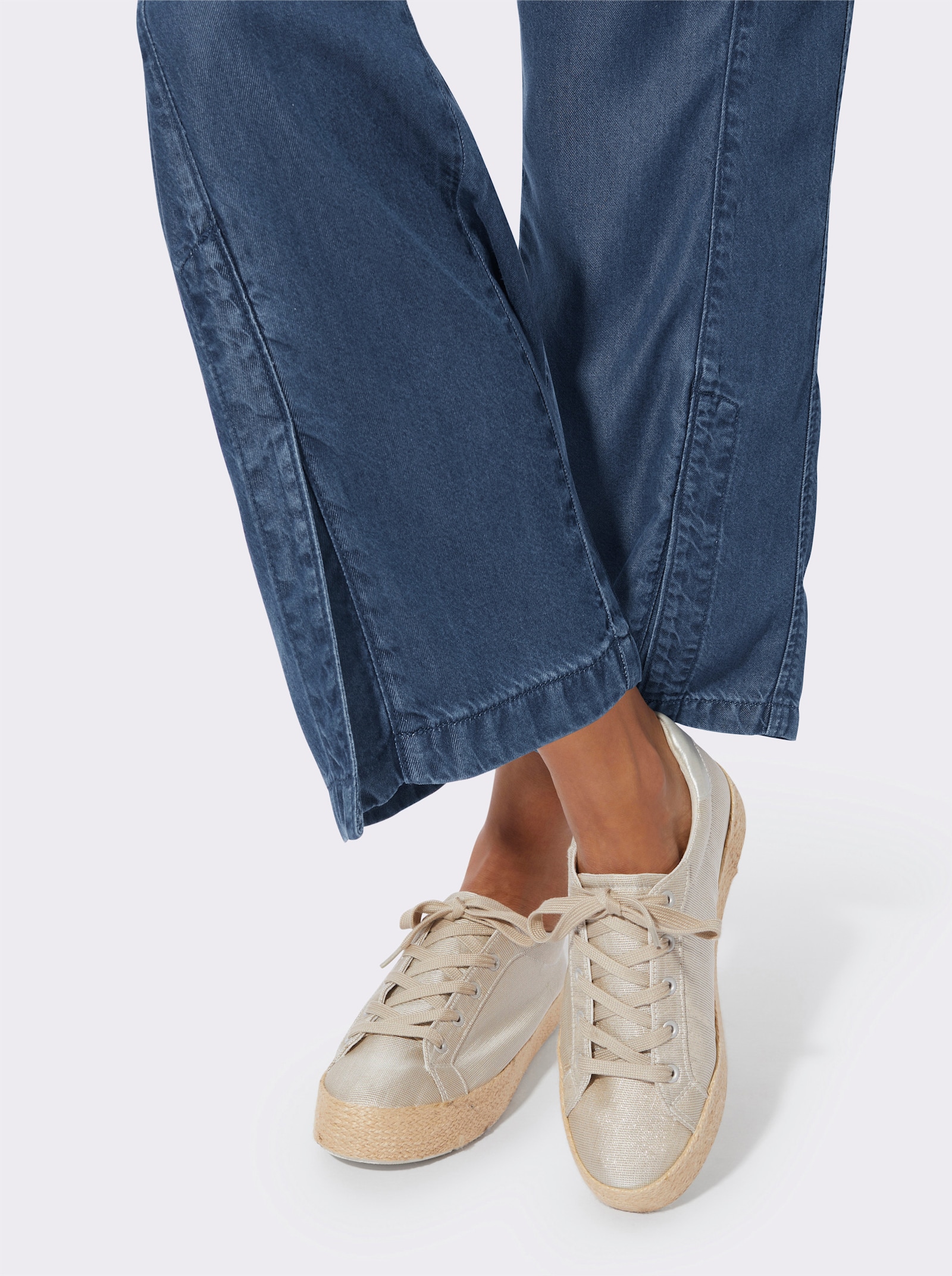 Culotte aus Lyocell - blue-bleached