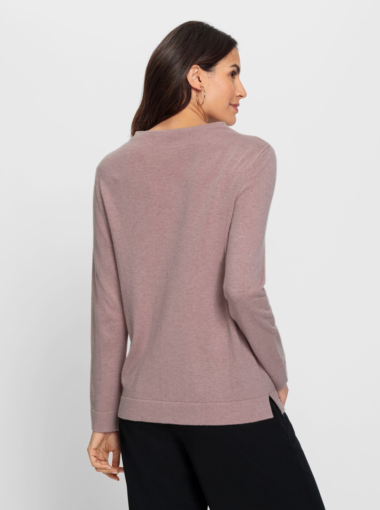 Pullover met lange mouwen - mauve