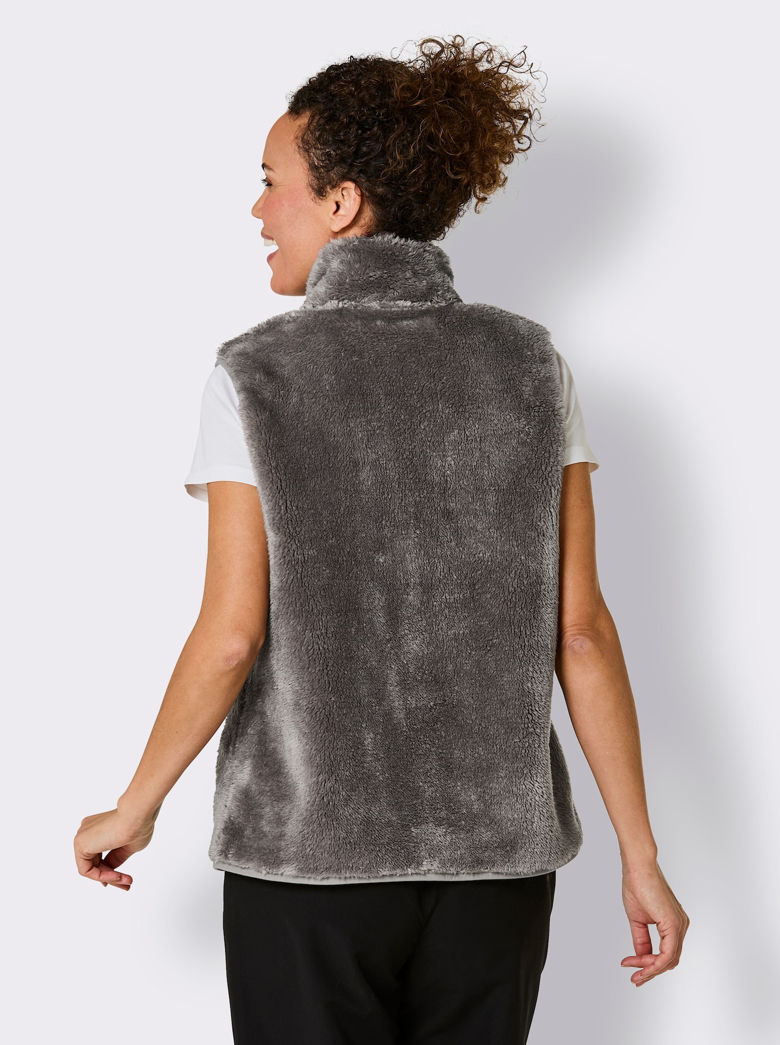 Catamaran Sports Gilet met bont - grijs