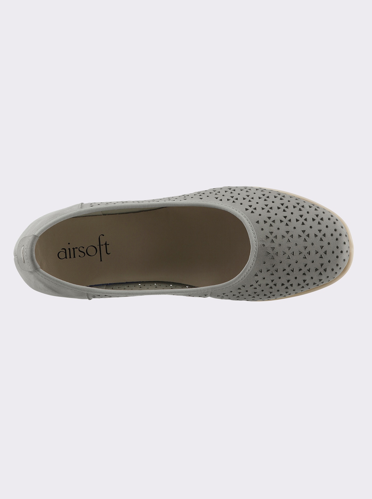 airsoft comfort+ Ballerines - gris pierre