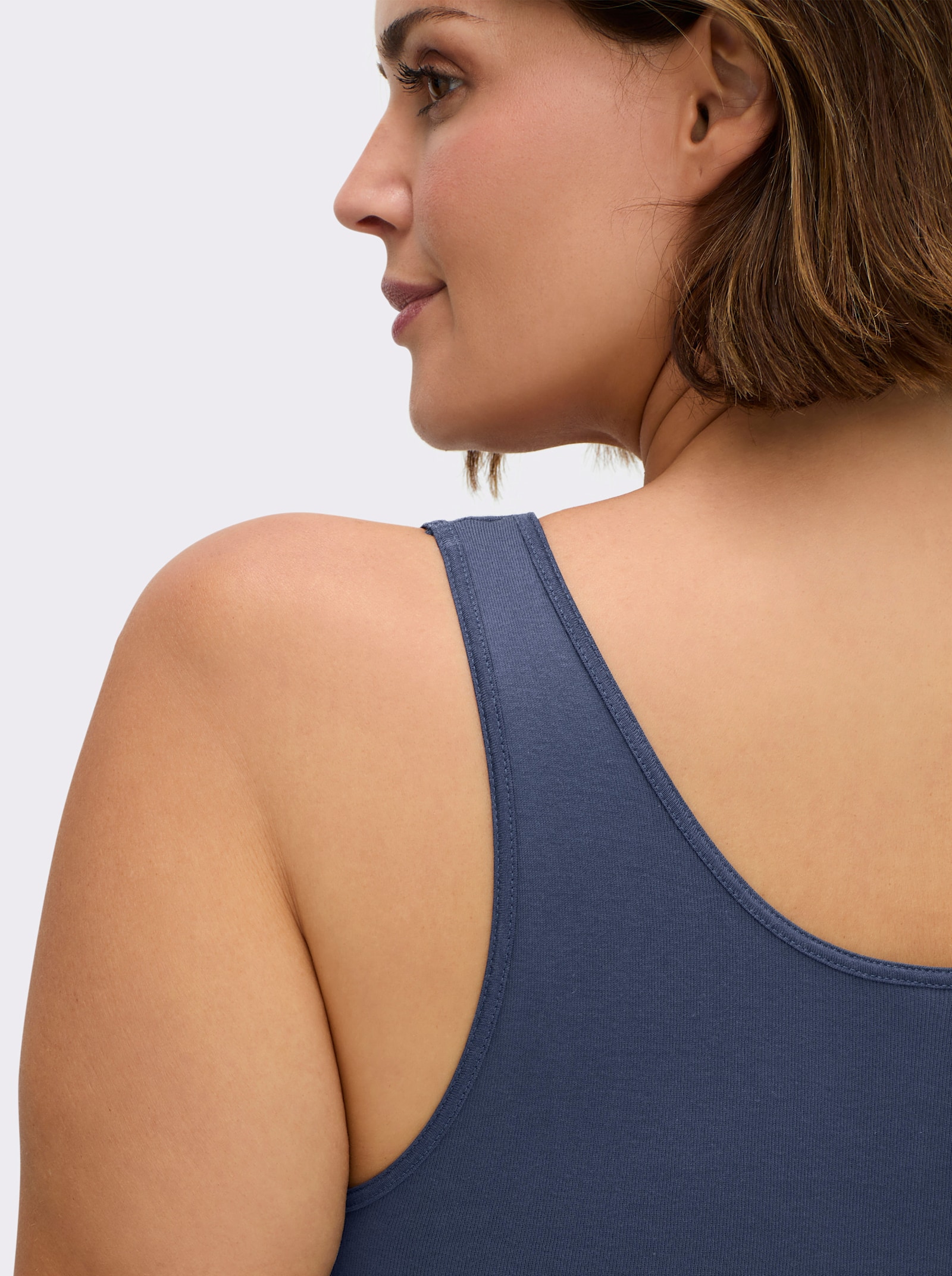 Speidel Bustier ohne Seitennähte - marine + weiß + bordeaux