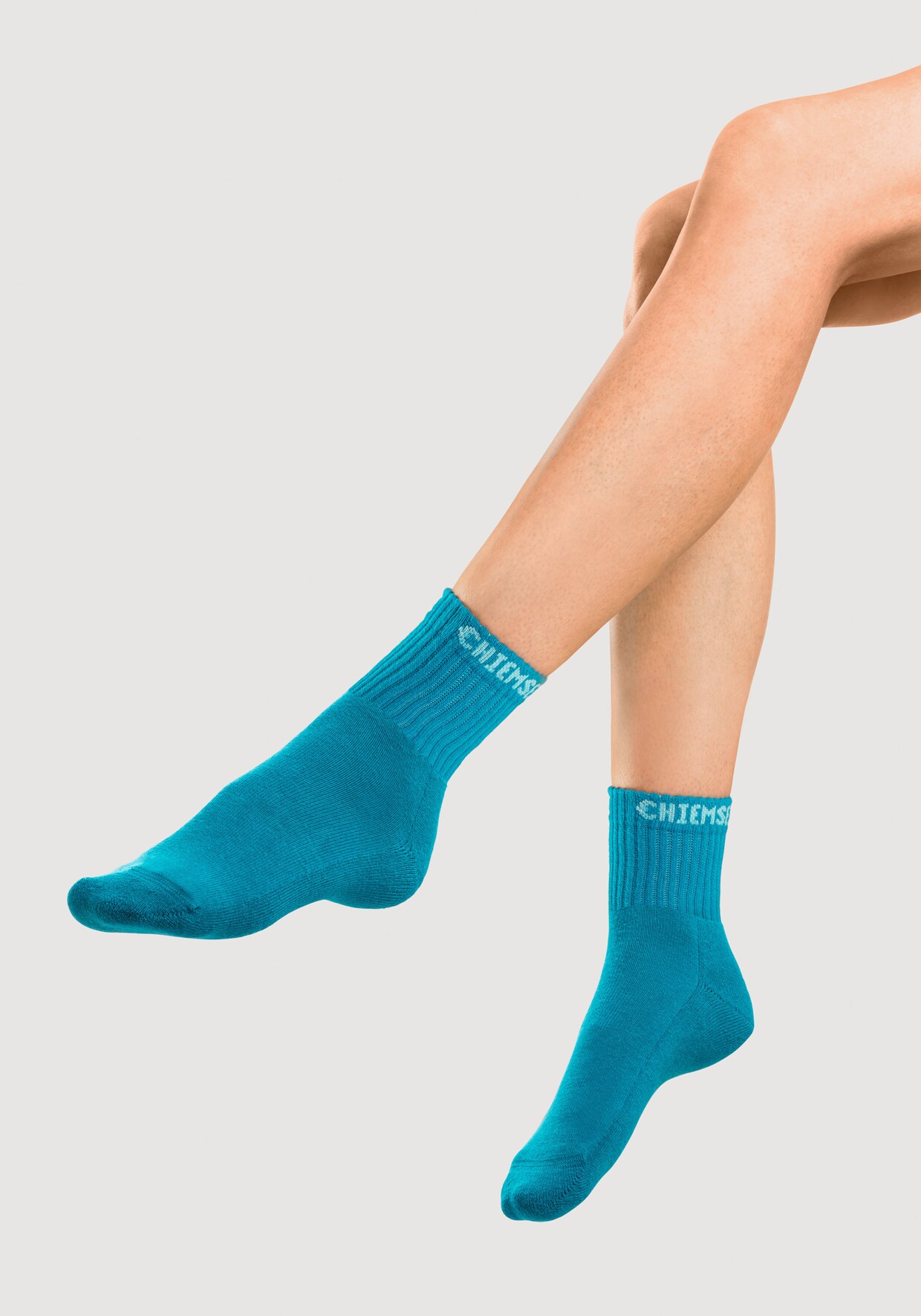 Chiemsee Kurzsocken - 1xpink, 1xschwarz, 1xlimone, 1xweiß, 1xtürkis, 1xnavy