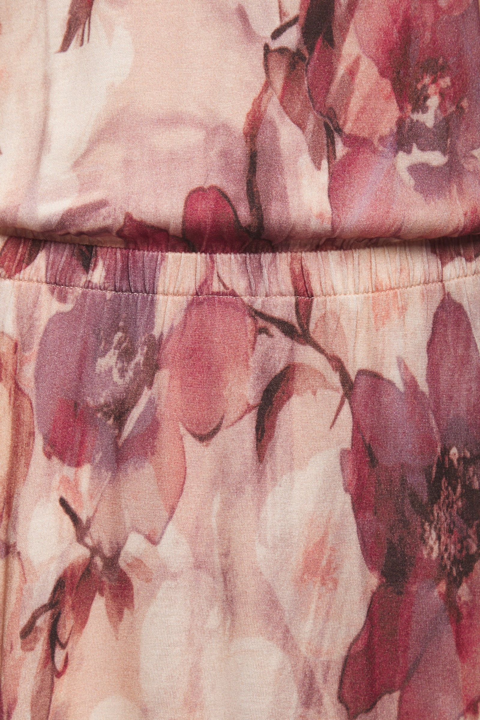 LASCANA Jerseykleid - rosé-bordeaux bedruckt