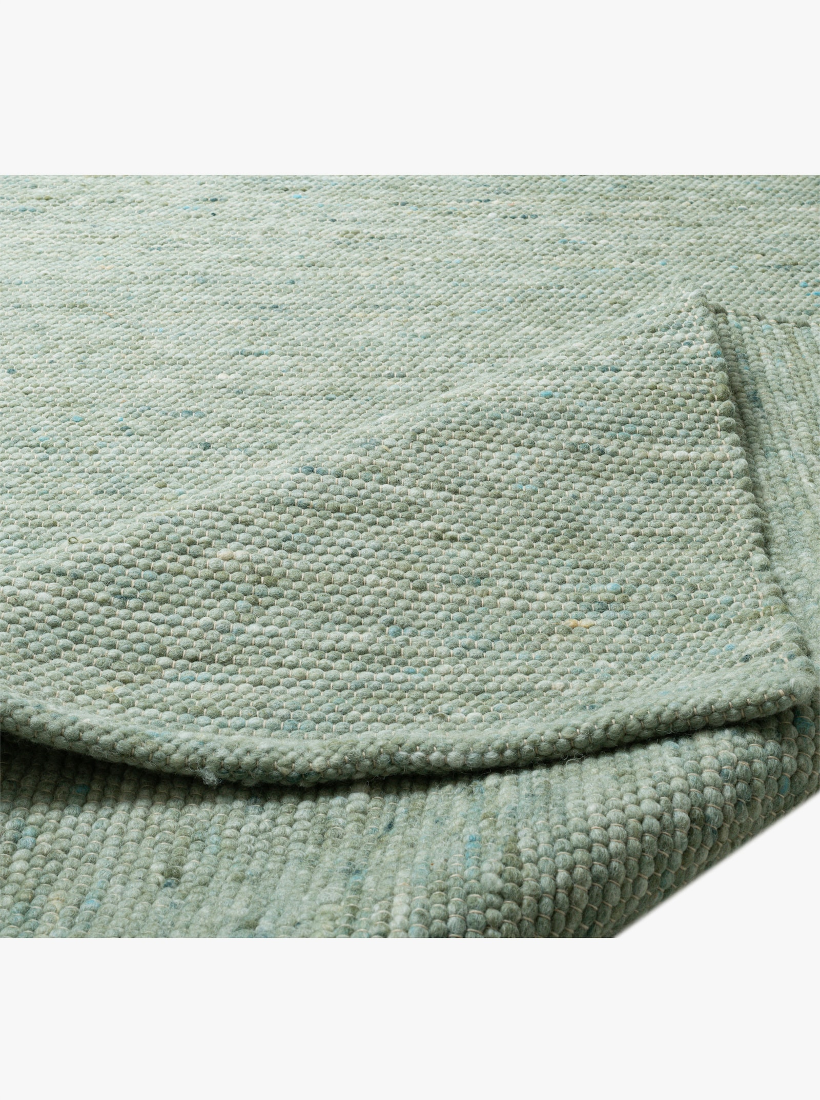 Theko Handwebteppich - grün