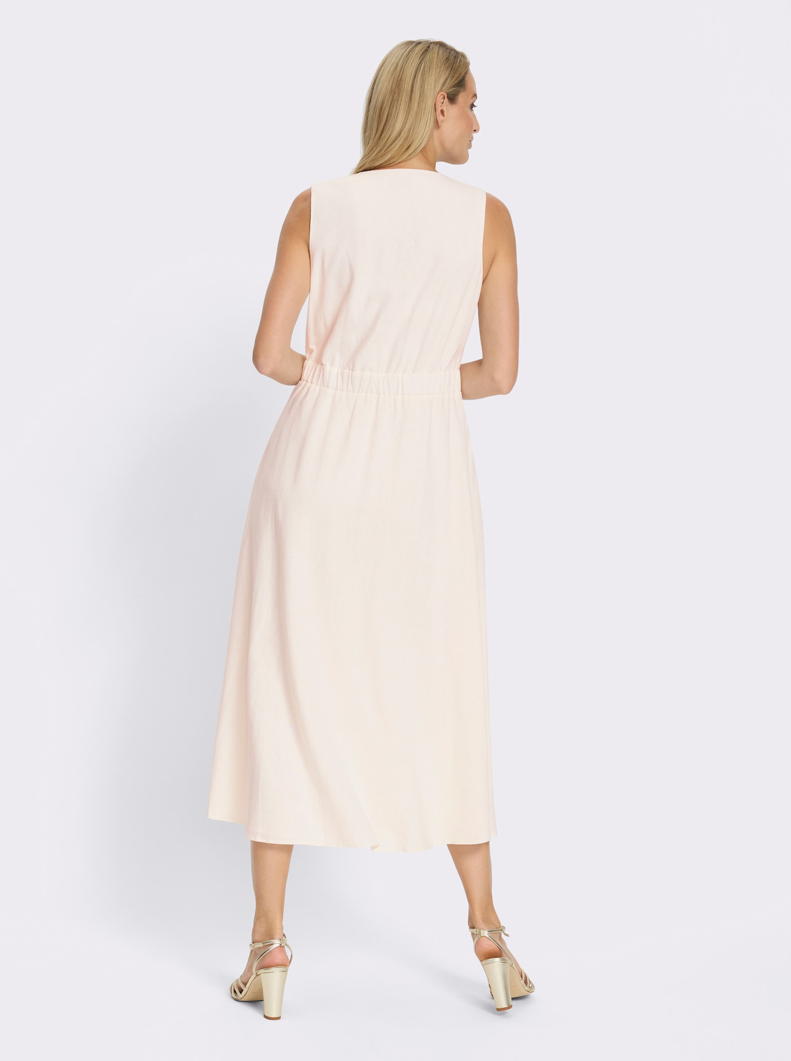 heine Robe d'été évasée et flatteuse - écru