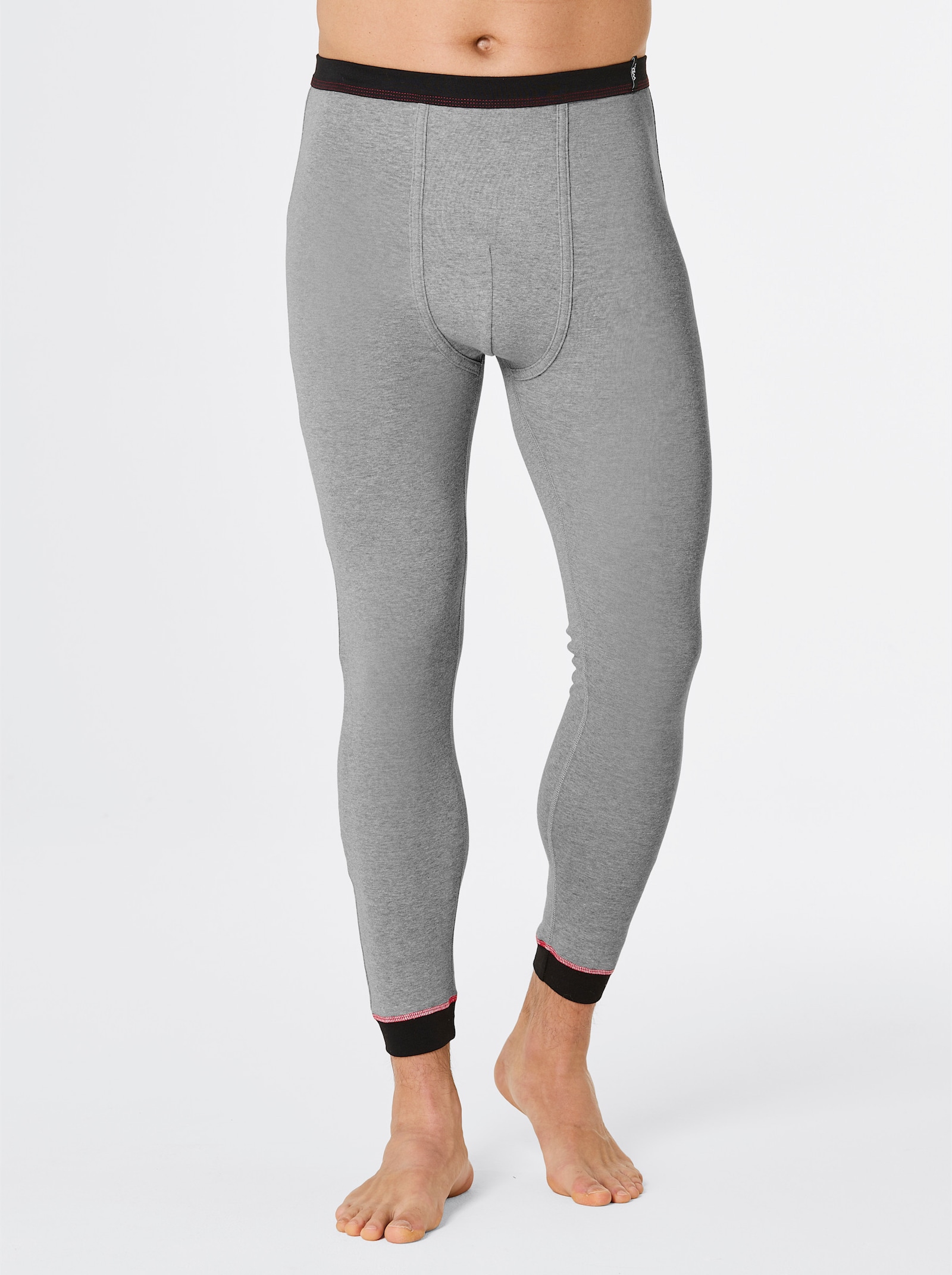 wäschepur men Herenlegging, lang - grijs gemêleerd