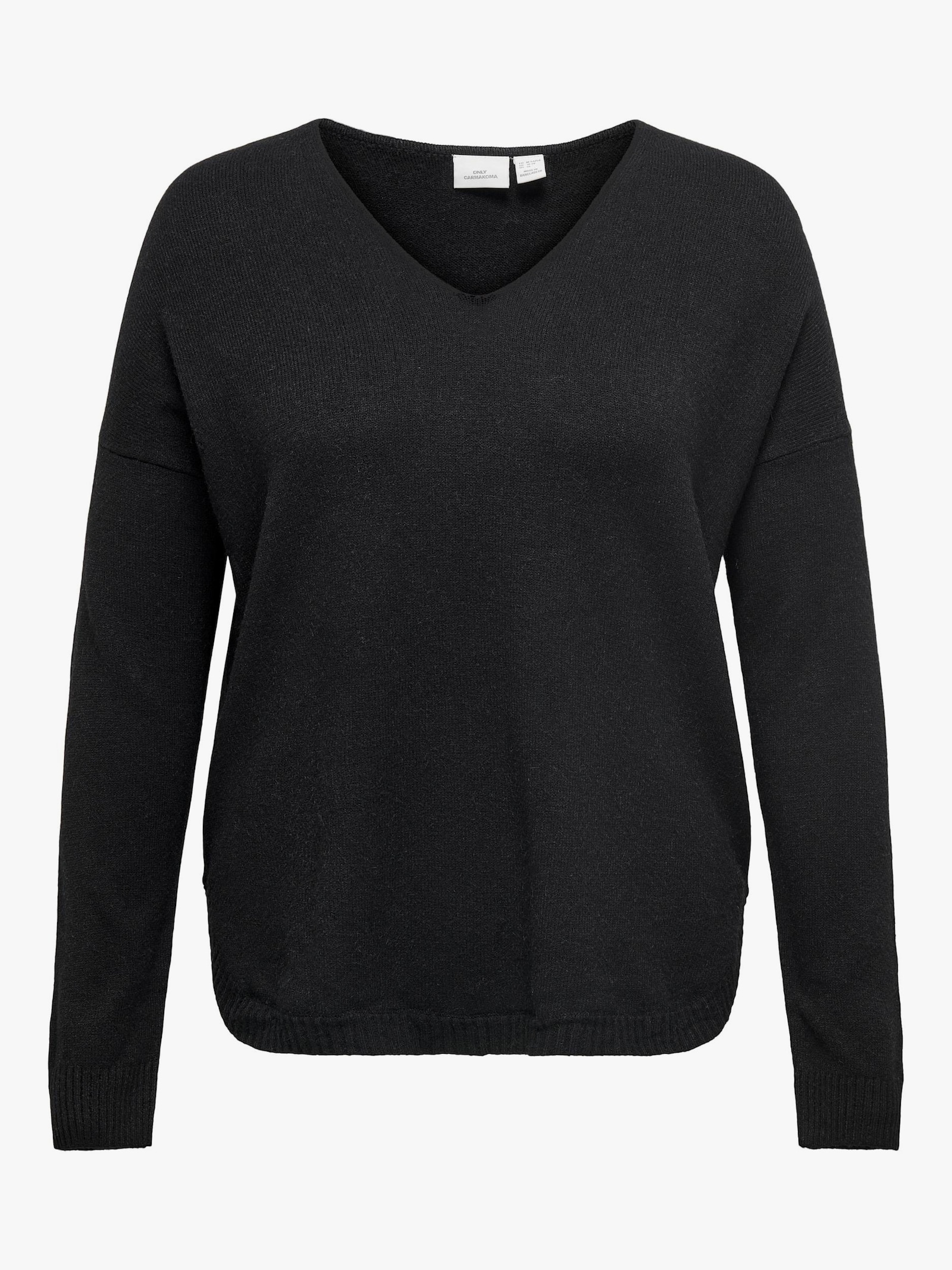 V-Ausschnitt-Pullover - black