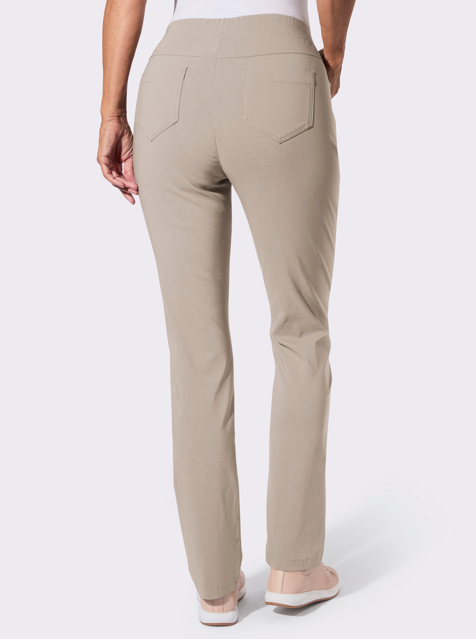 Stretch-Hose in Bengalin-Qualität - beige