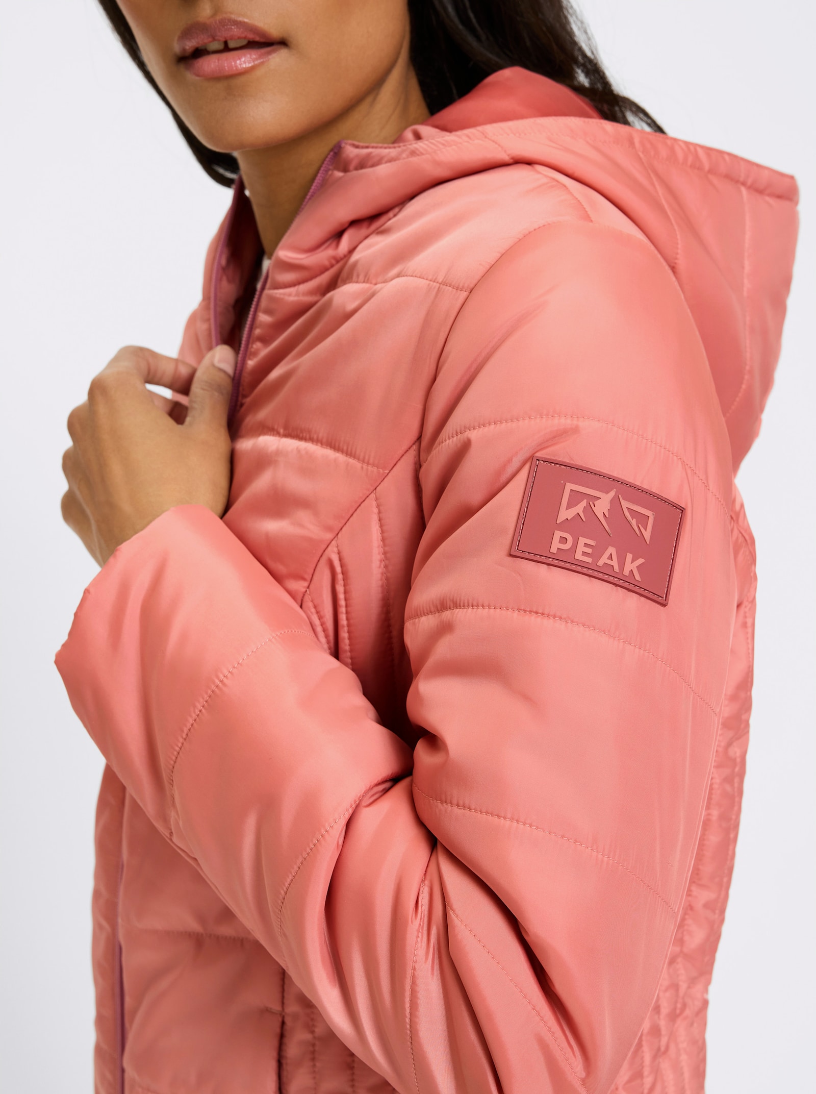 heine Steppjacke mit Kapuze - rosenholz