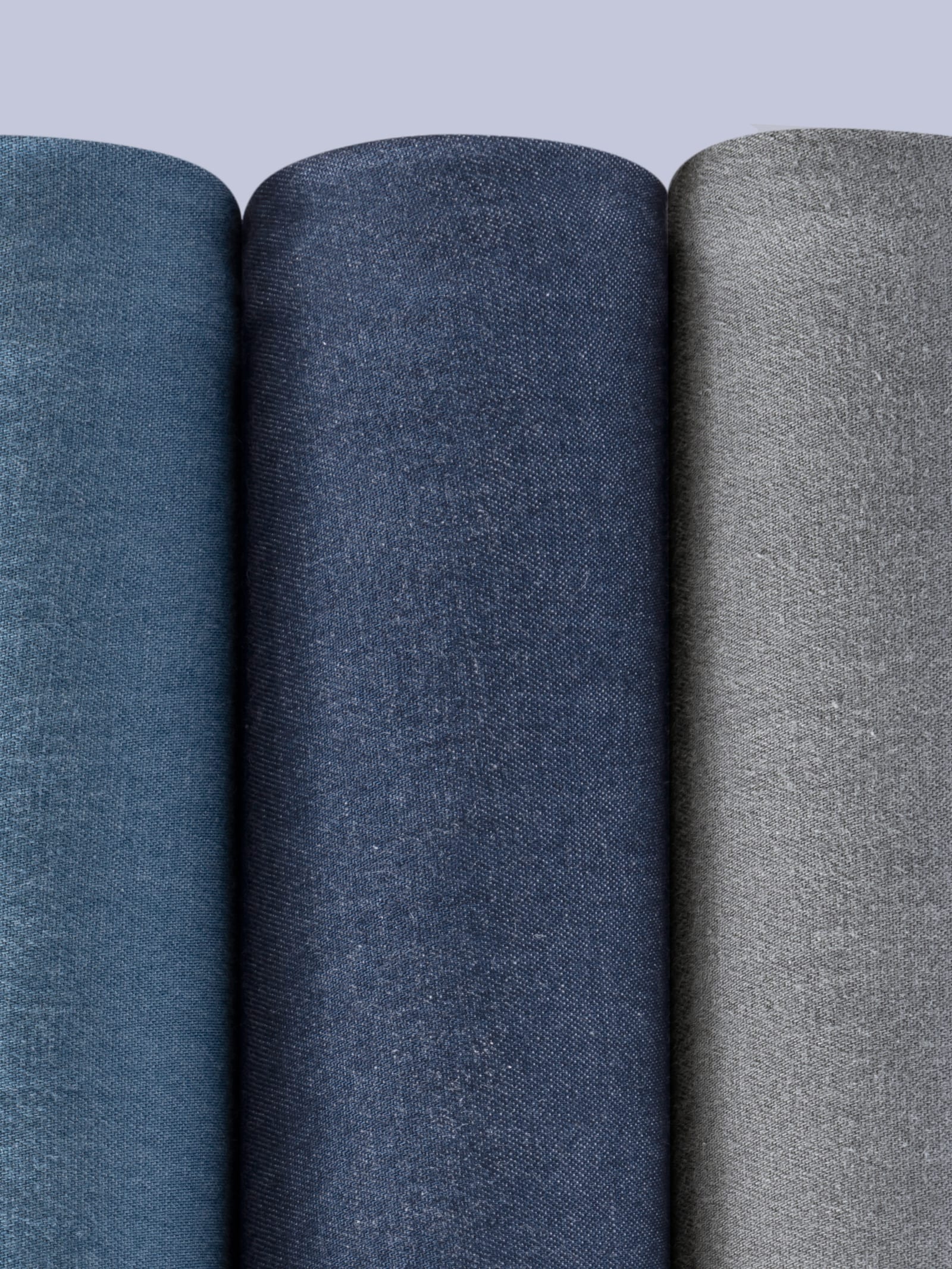 Schlupfjeans mit gesmoktem Bund - grey-denim