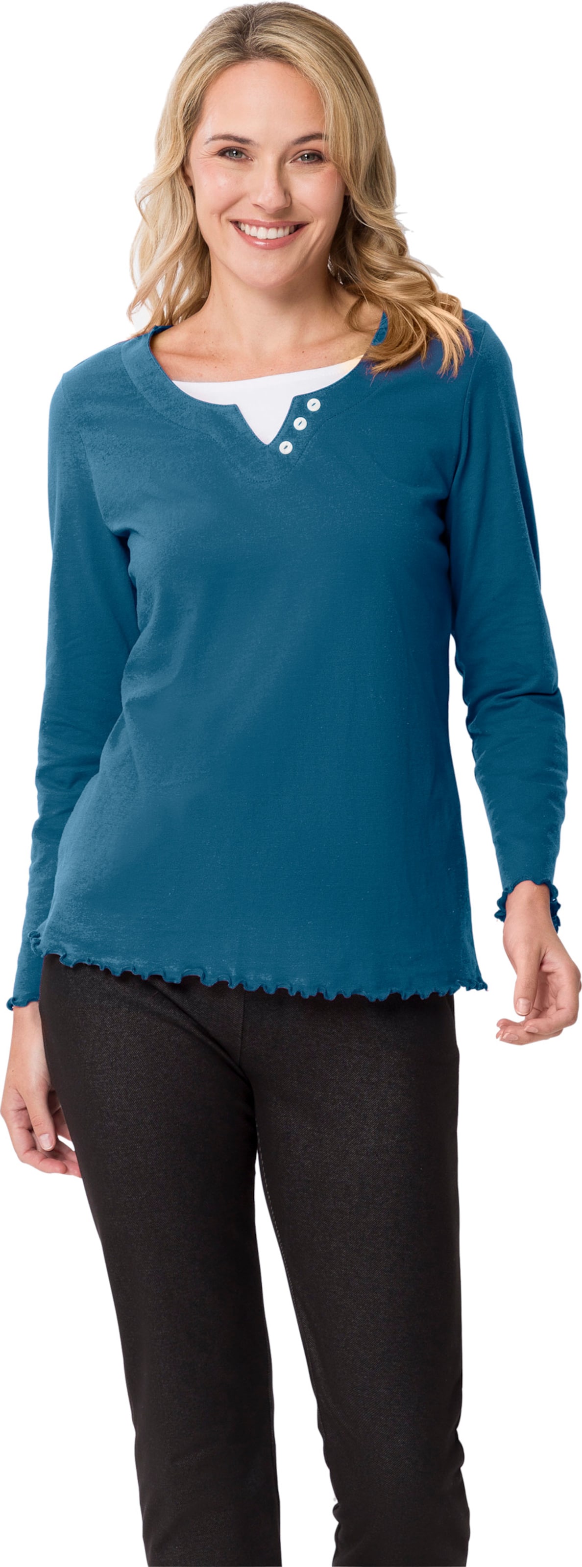 Thumbnail - 2-in-1-Langarmshirt