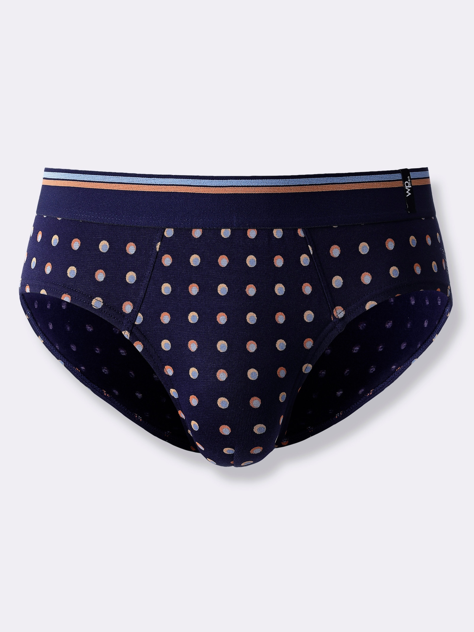 wäschepur men Slip - marine-getupft + marine-gestreift