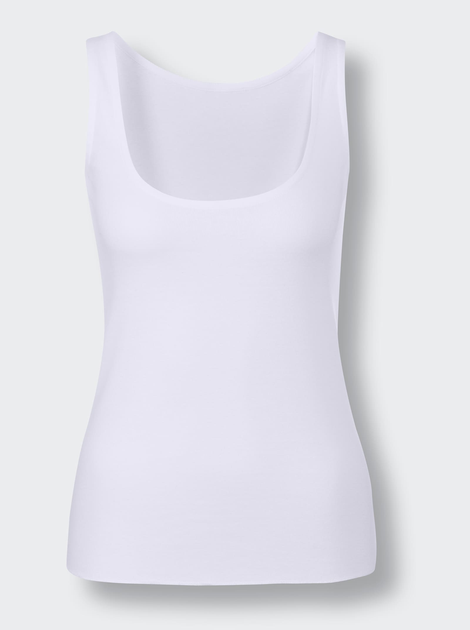 wäschepur Achseltop extralang - weiss