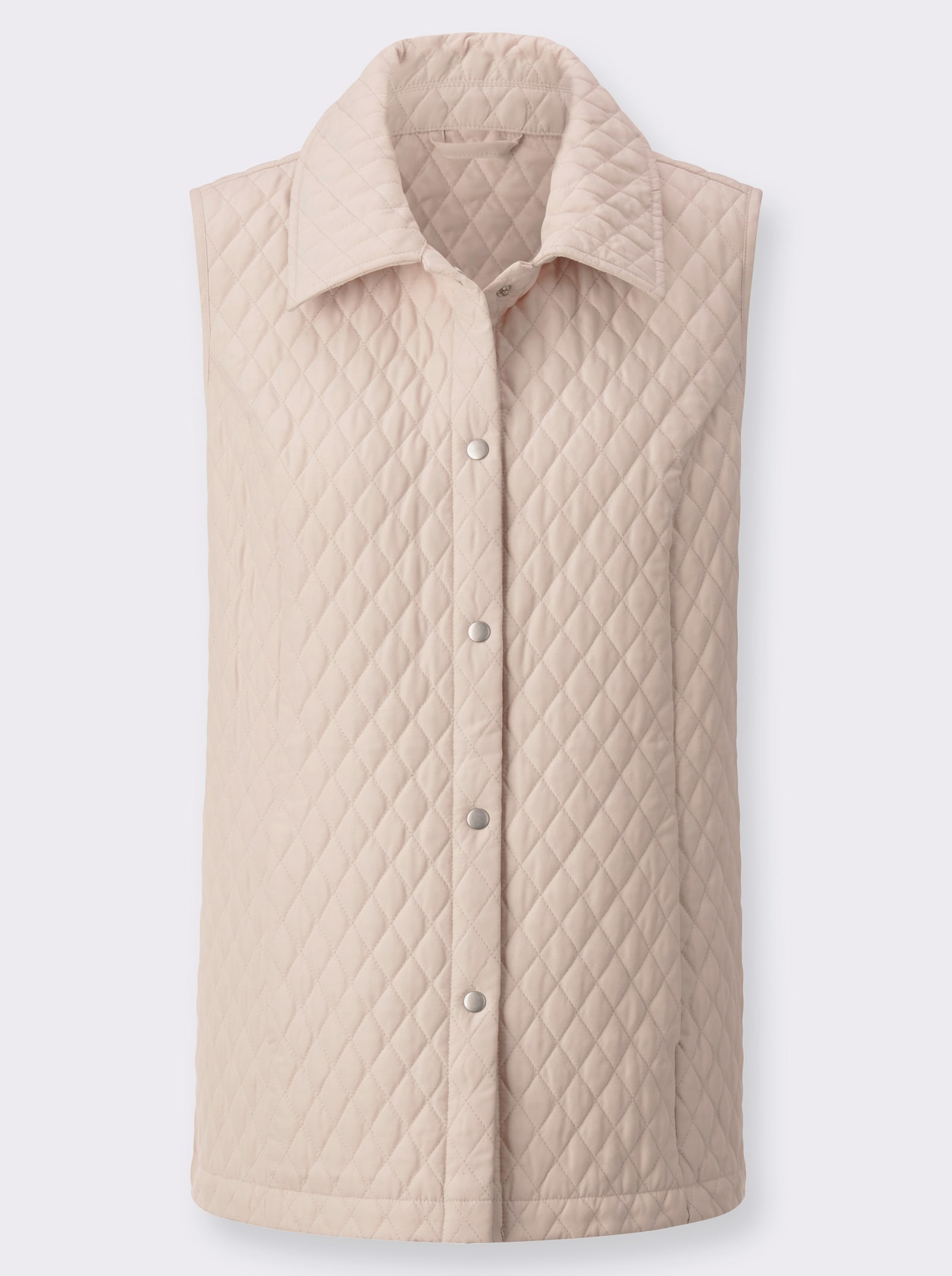 Bodywarmer van onderhoudsarm microgaren - ivoorkleur