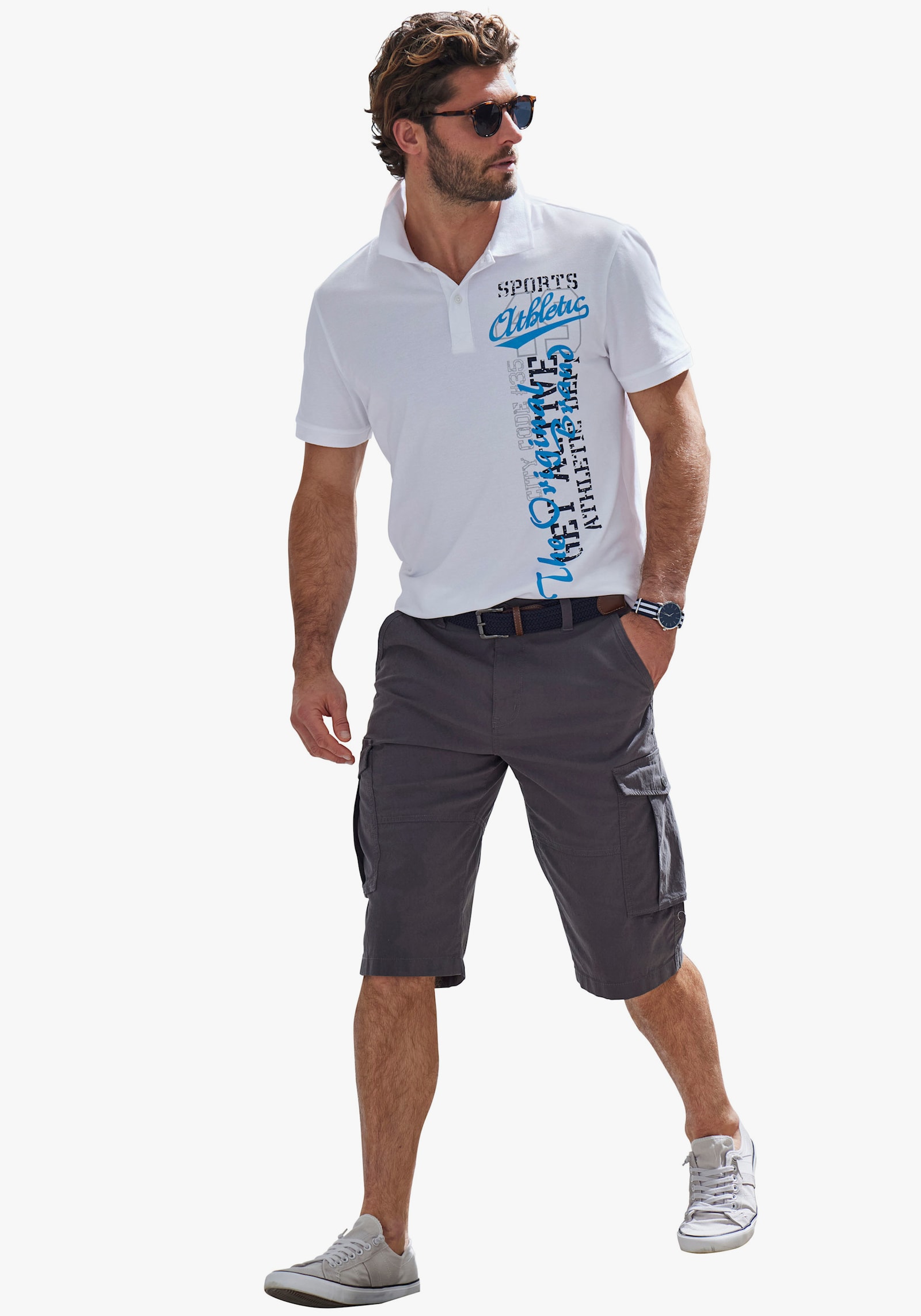 John Devin Poloshirt - weiß