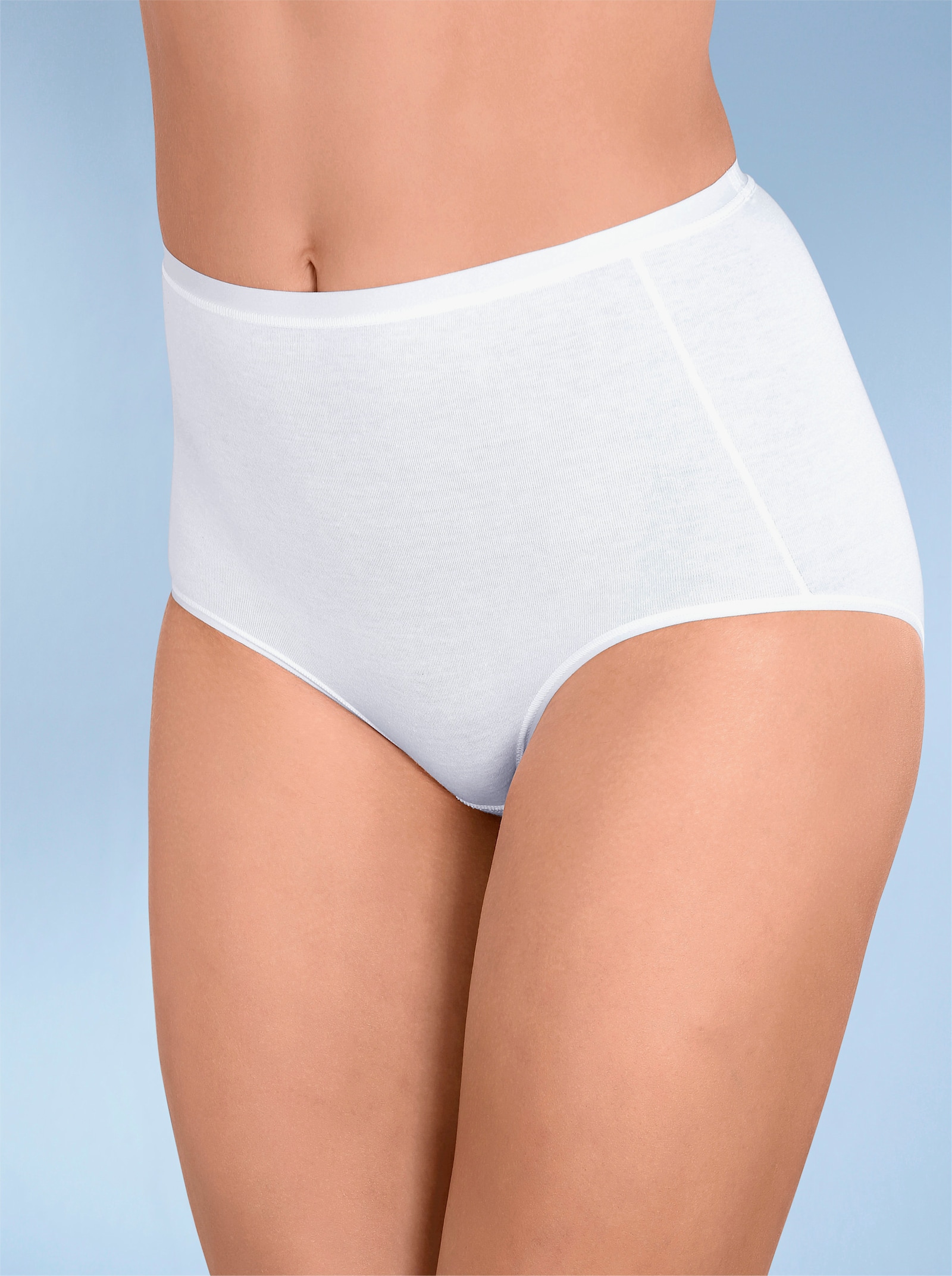 Nina von C. Tailleslip met aangezet elastiek in de band - wit