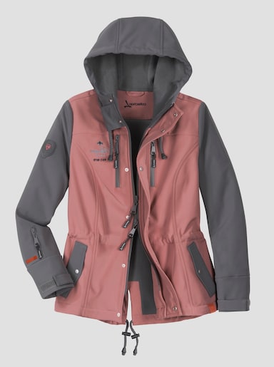 Softshelljacke - rosenholz-anthrazit