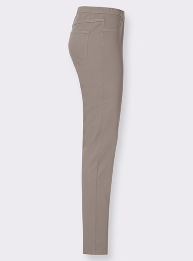 Jeggings in schmaler Form - taupe
