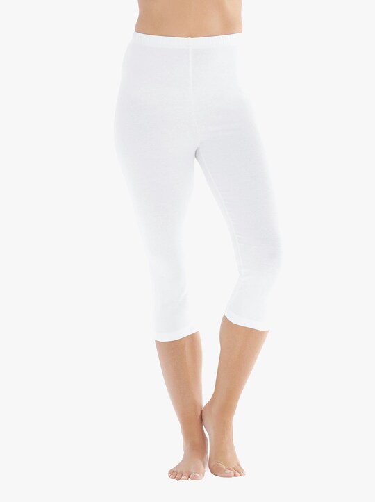 Capri-Leggings - weiß