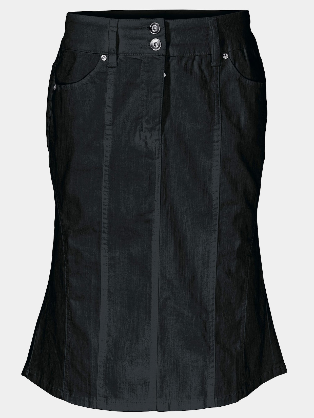 Linea Tesini Jeans-Rock - schwarz