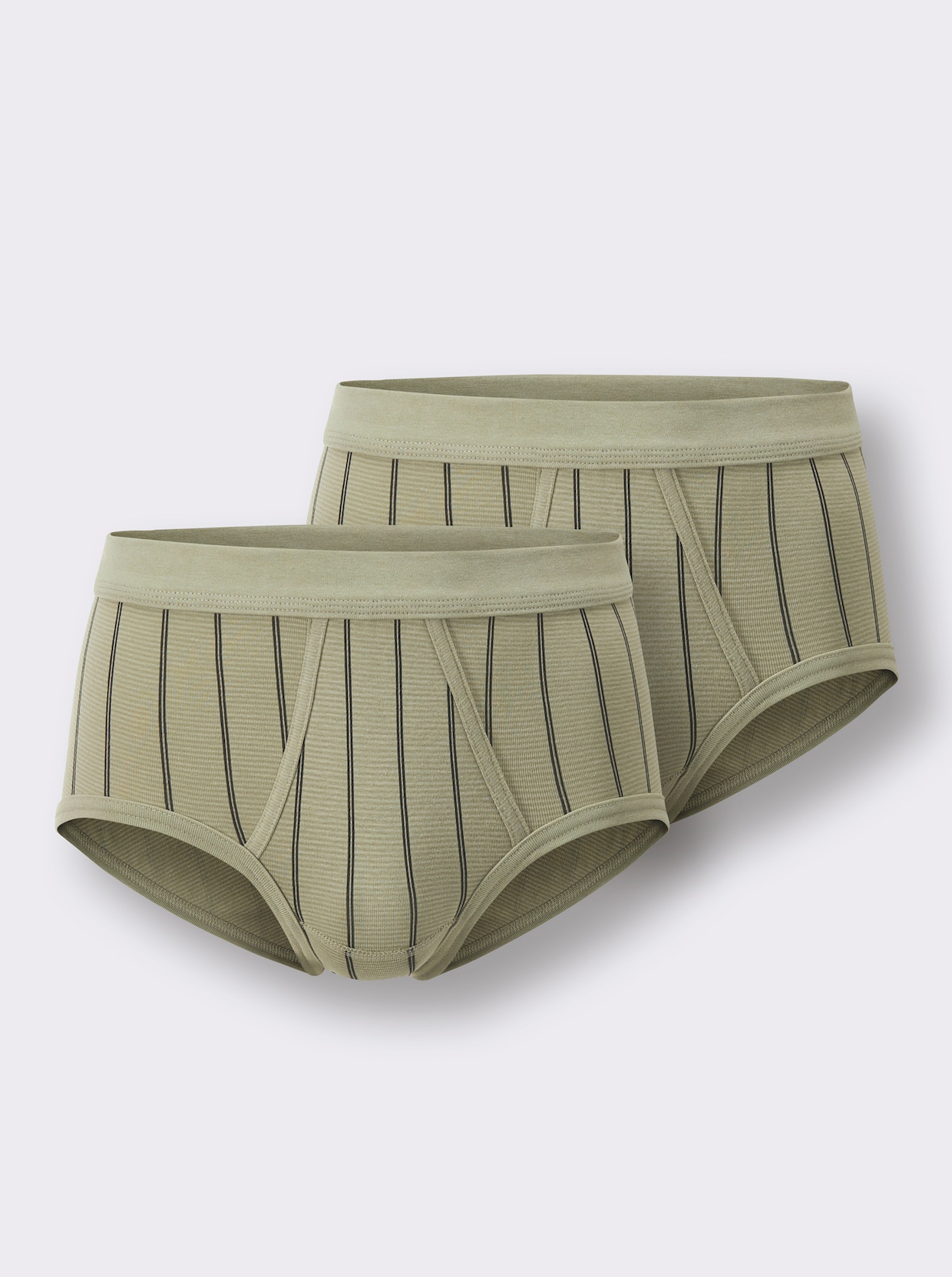 wäschepur men Slip - khaki-gestreift