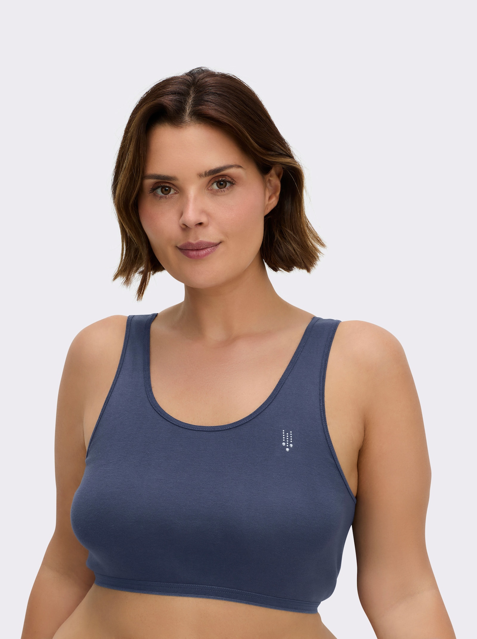 Speidel Bustier ohne Seitennähte - marine + weiß + bordeaux