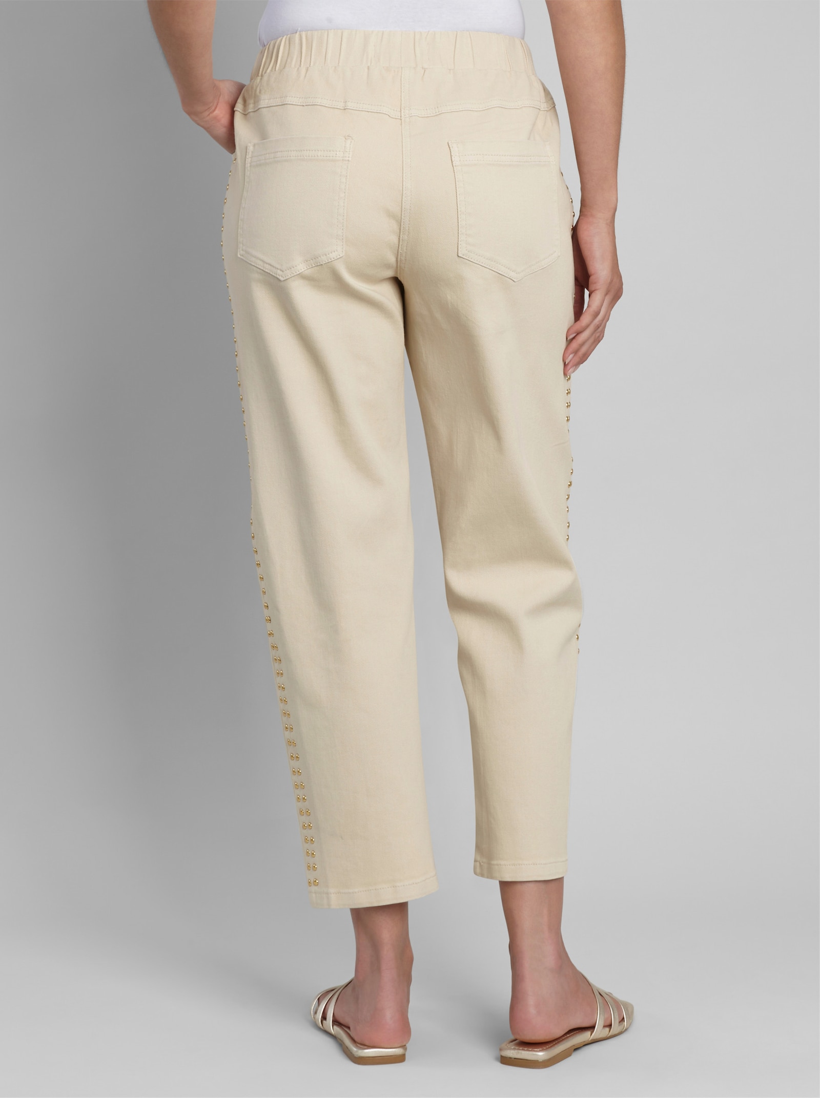 heine Hose in Barrel-Form - sand