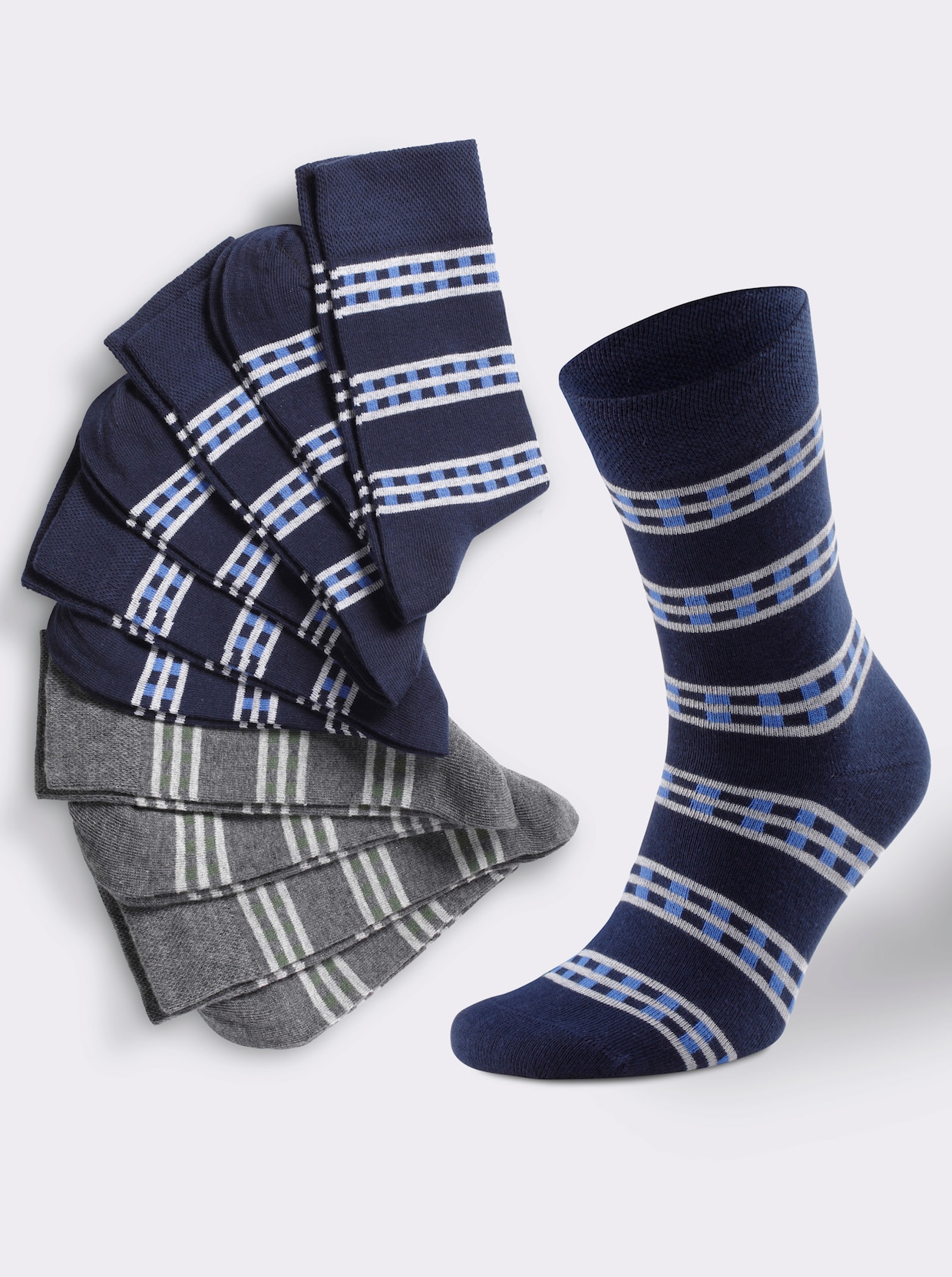 wäschepur men Herren-Socken - farbig-sortiert