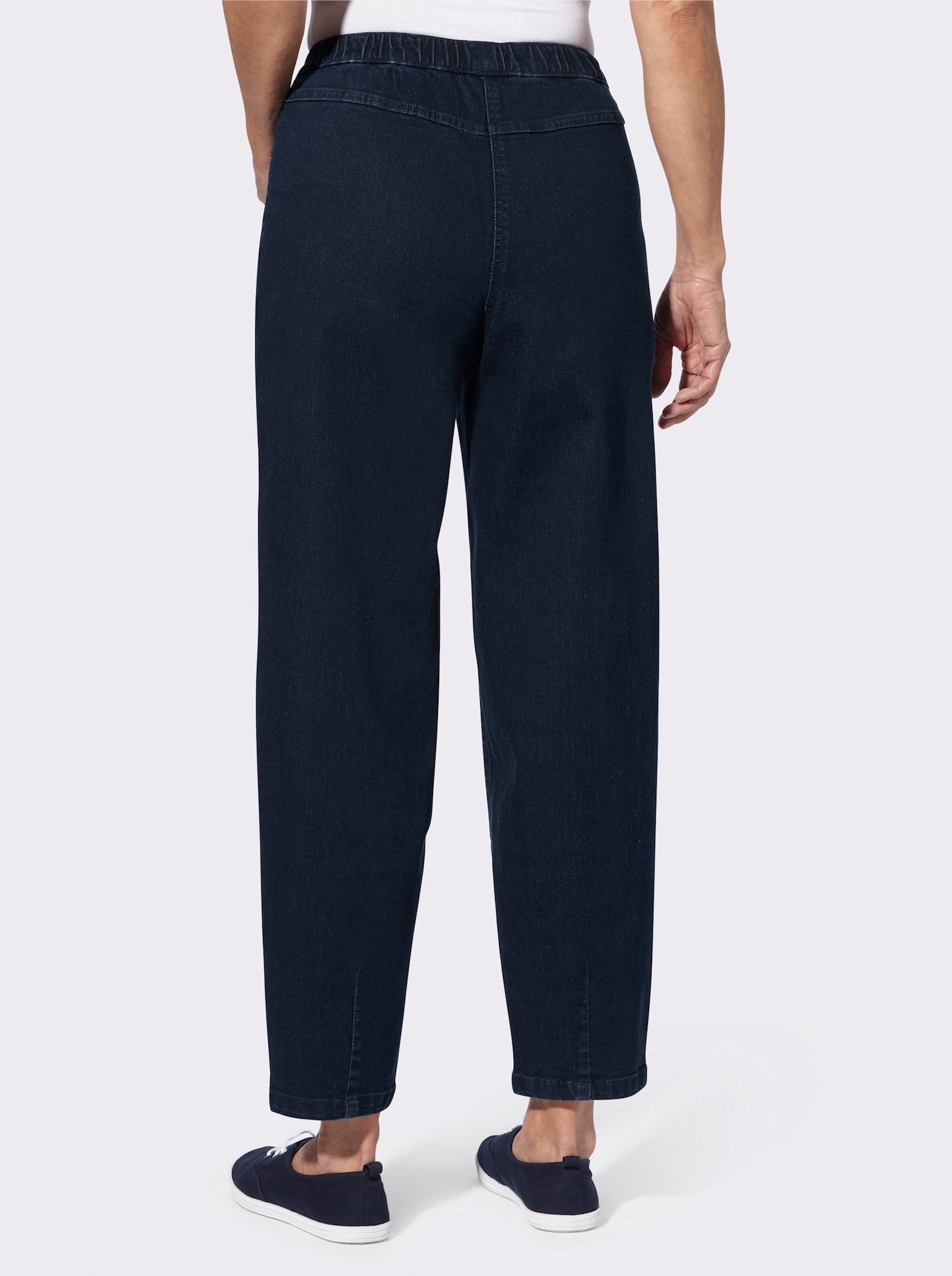 Džínsy, nohavice strih O - tmavomodrá