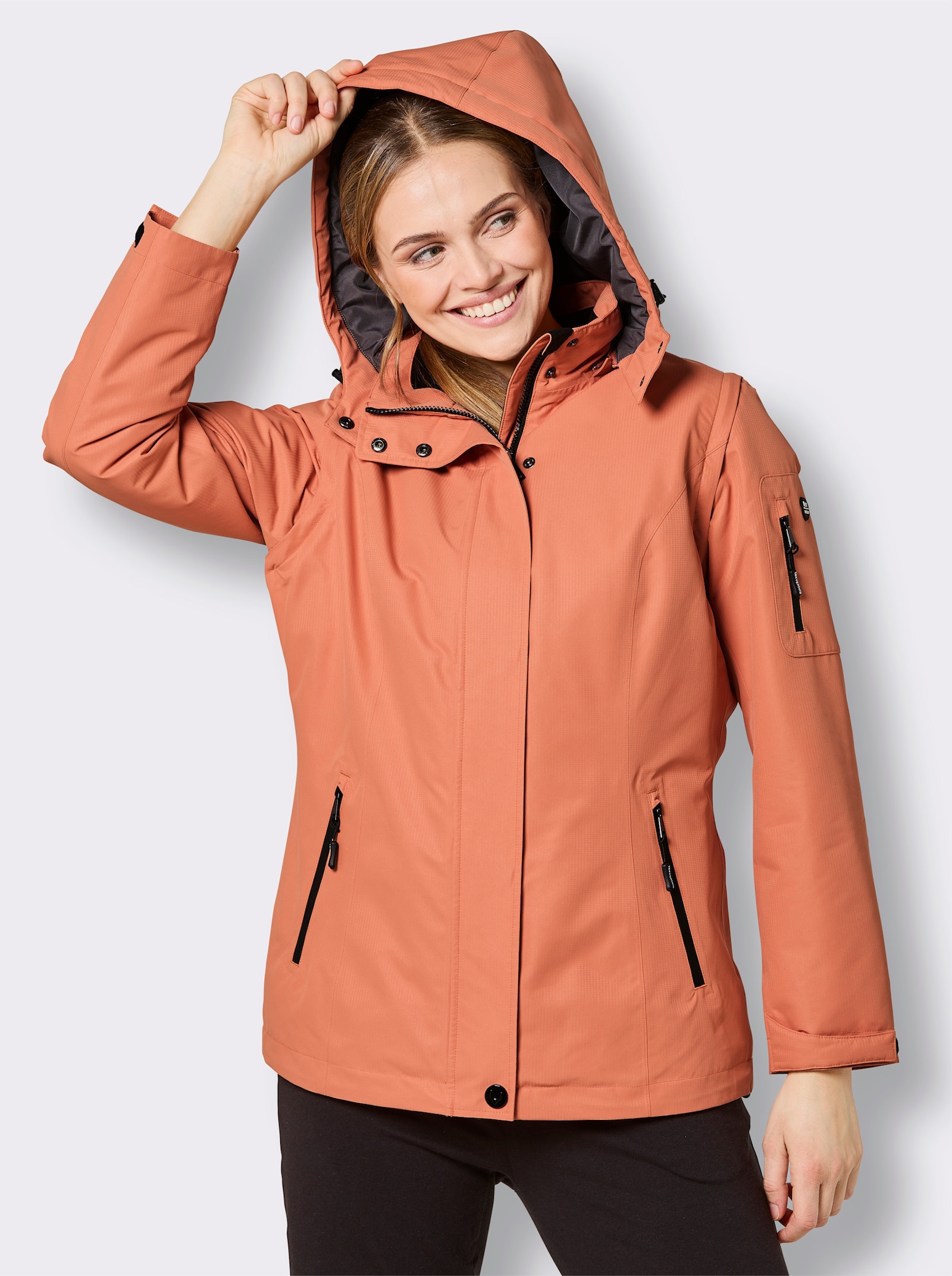 Catamaran Sports Funktionsjacke mit abzippbaren Ärmeln - papaya