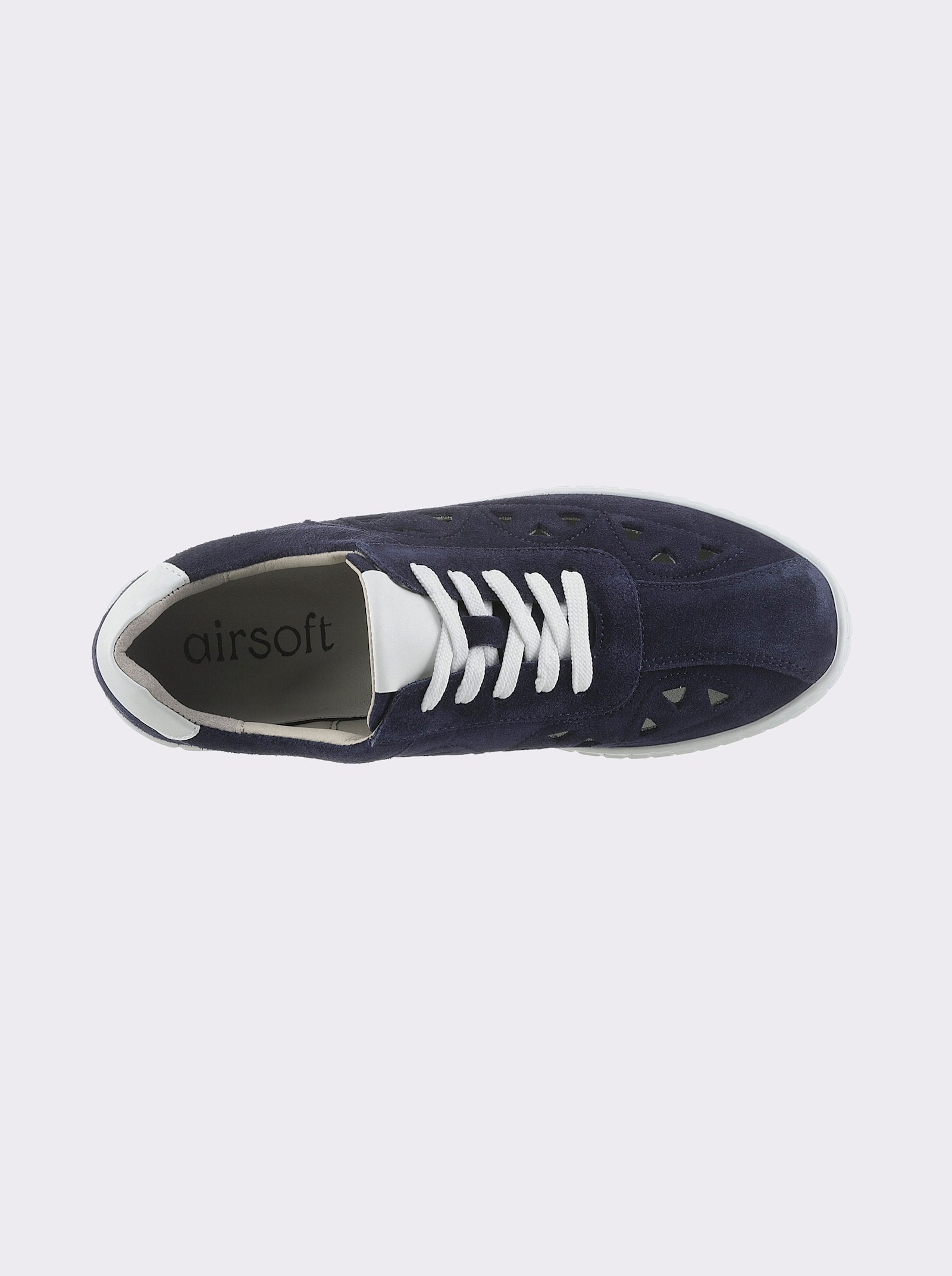 airsoft modern+ Sneaker met perforaties - marine